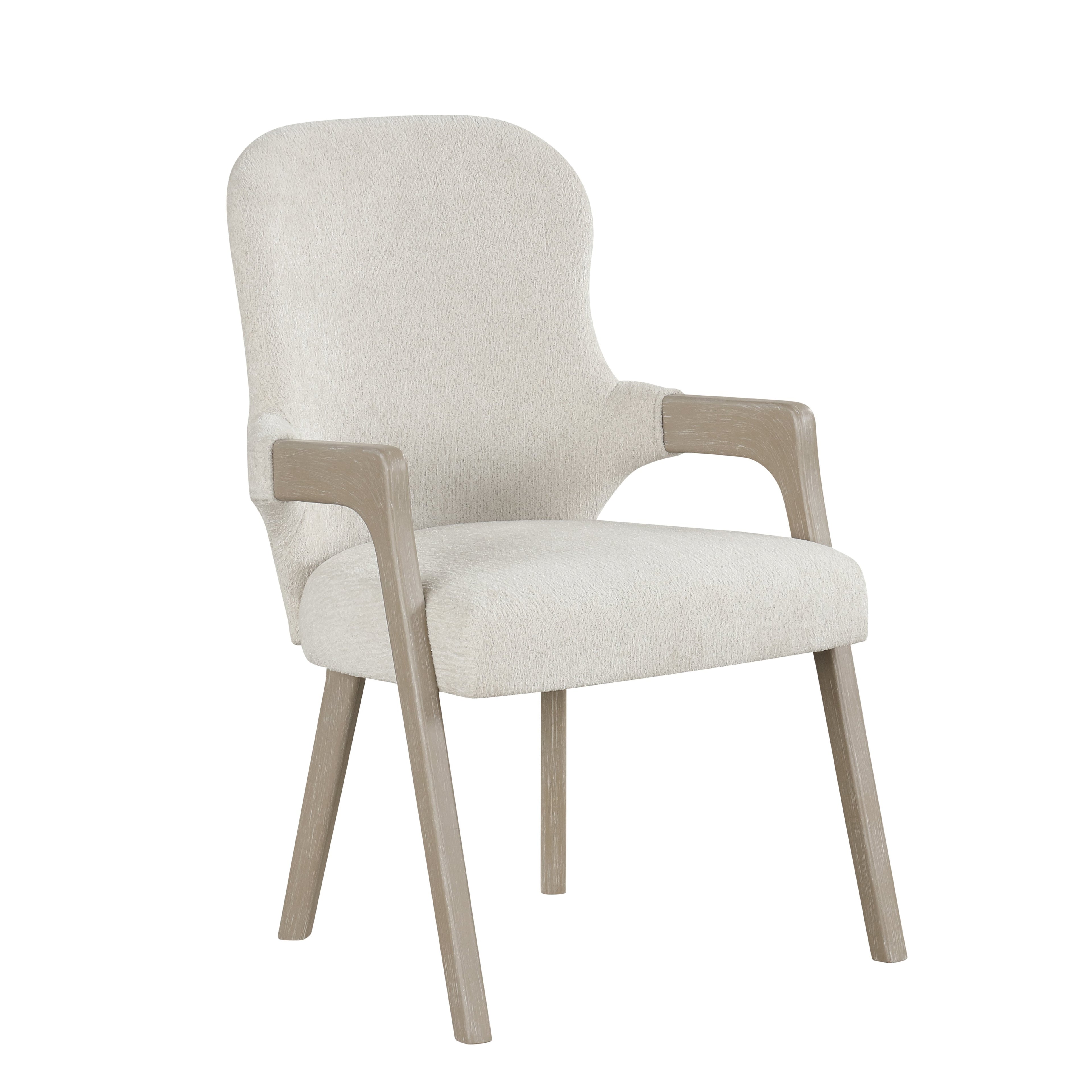 Gwendolyn Upholstered Arm Chair (2 Per Carton)-Cerused Taupe