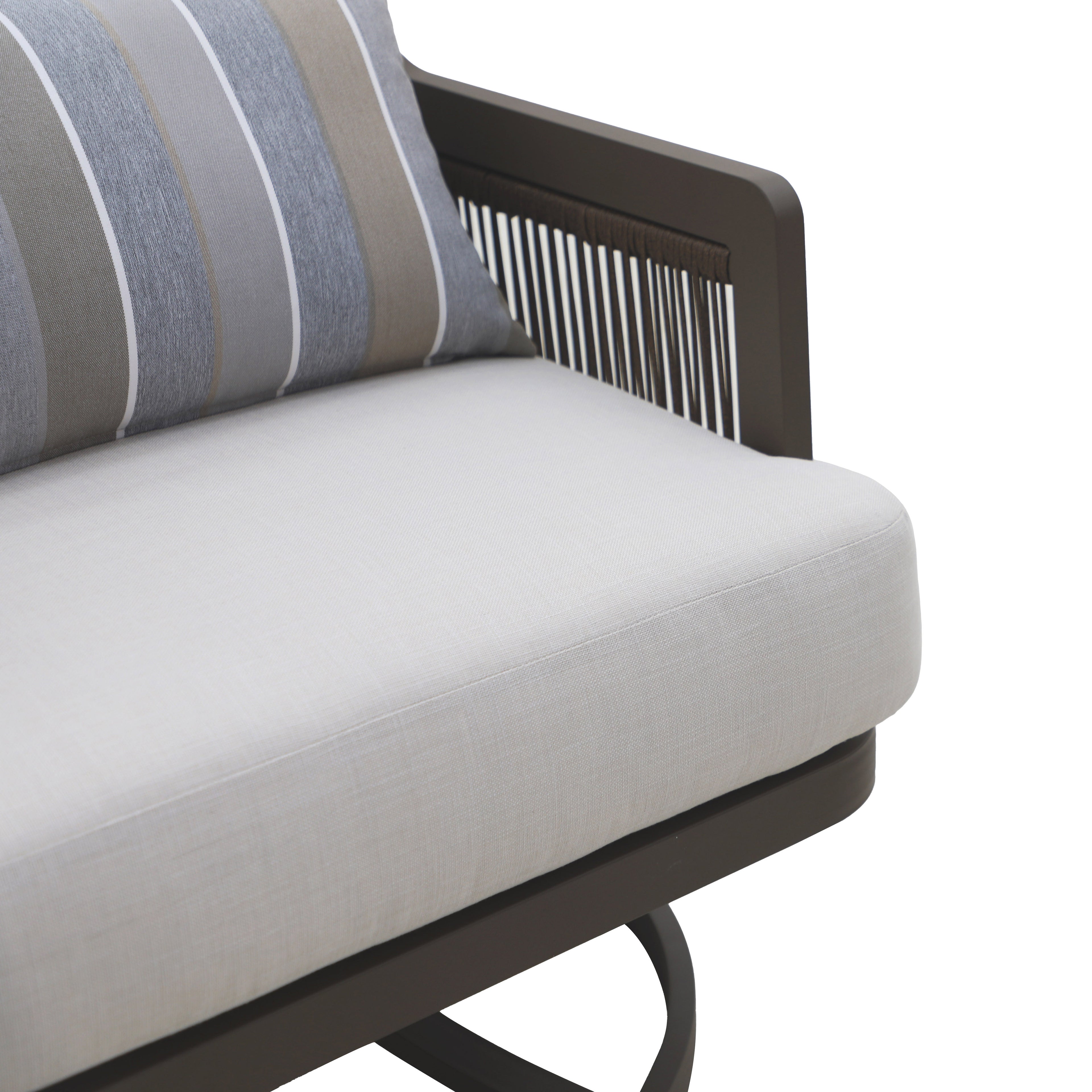 Genova Patio Swivel Club Chair W/Accent Pillow (2 Per Carton)