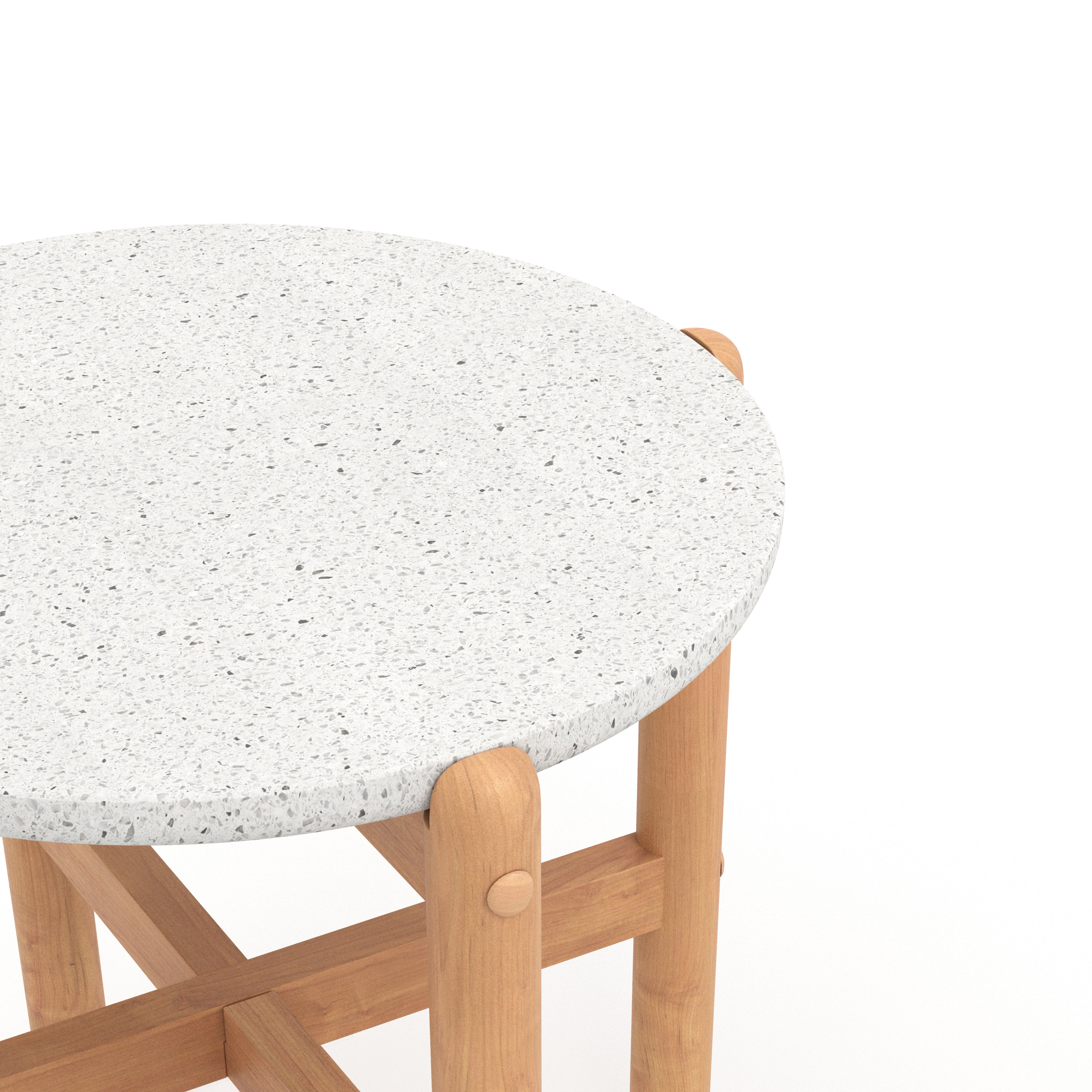 Solstice End Table Wood Base