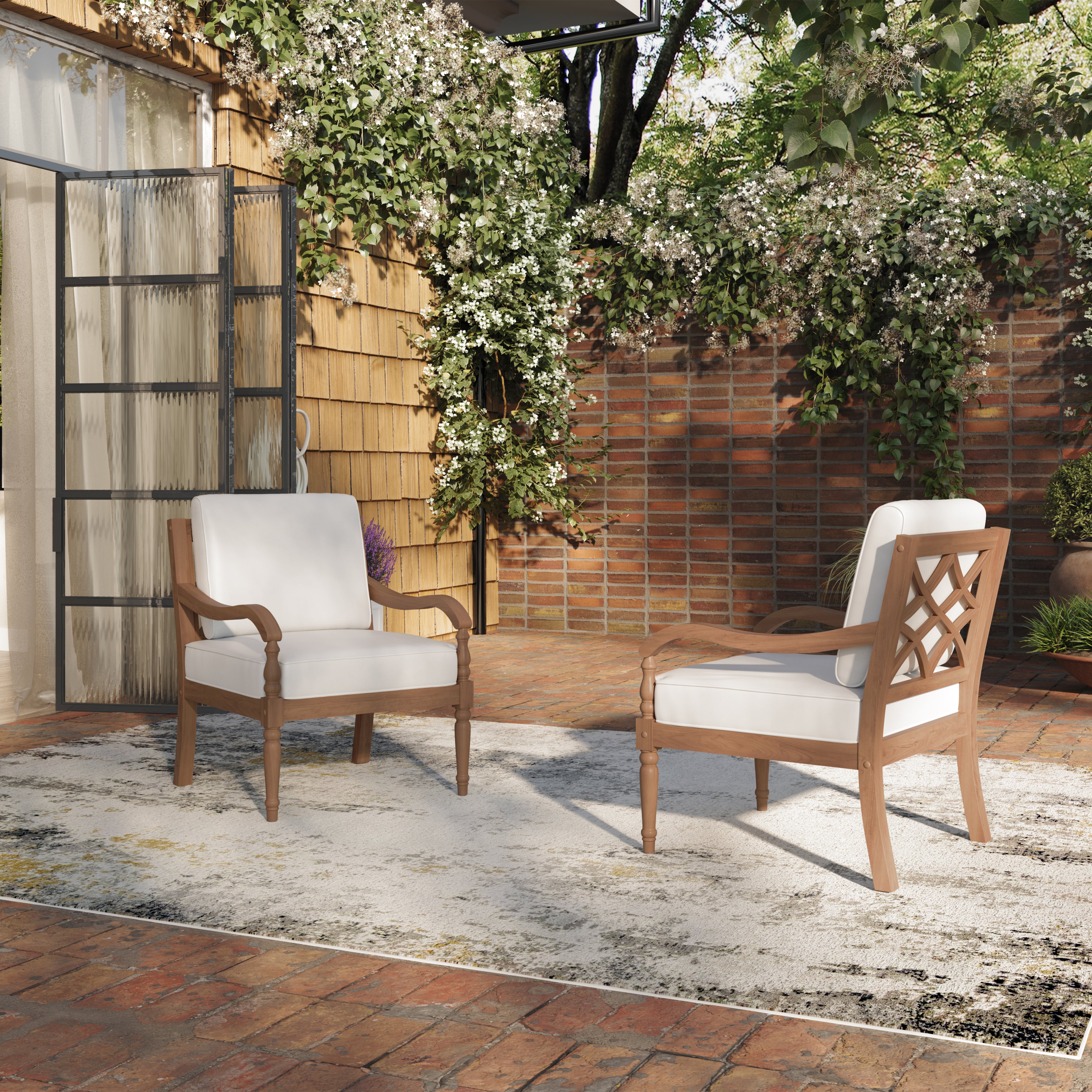 Savannah Club Chair (2 Per Carton) -White Linen