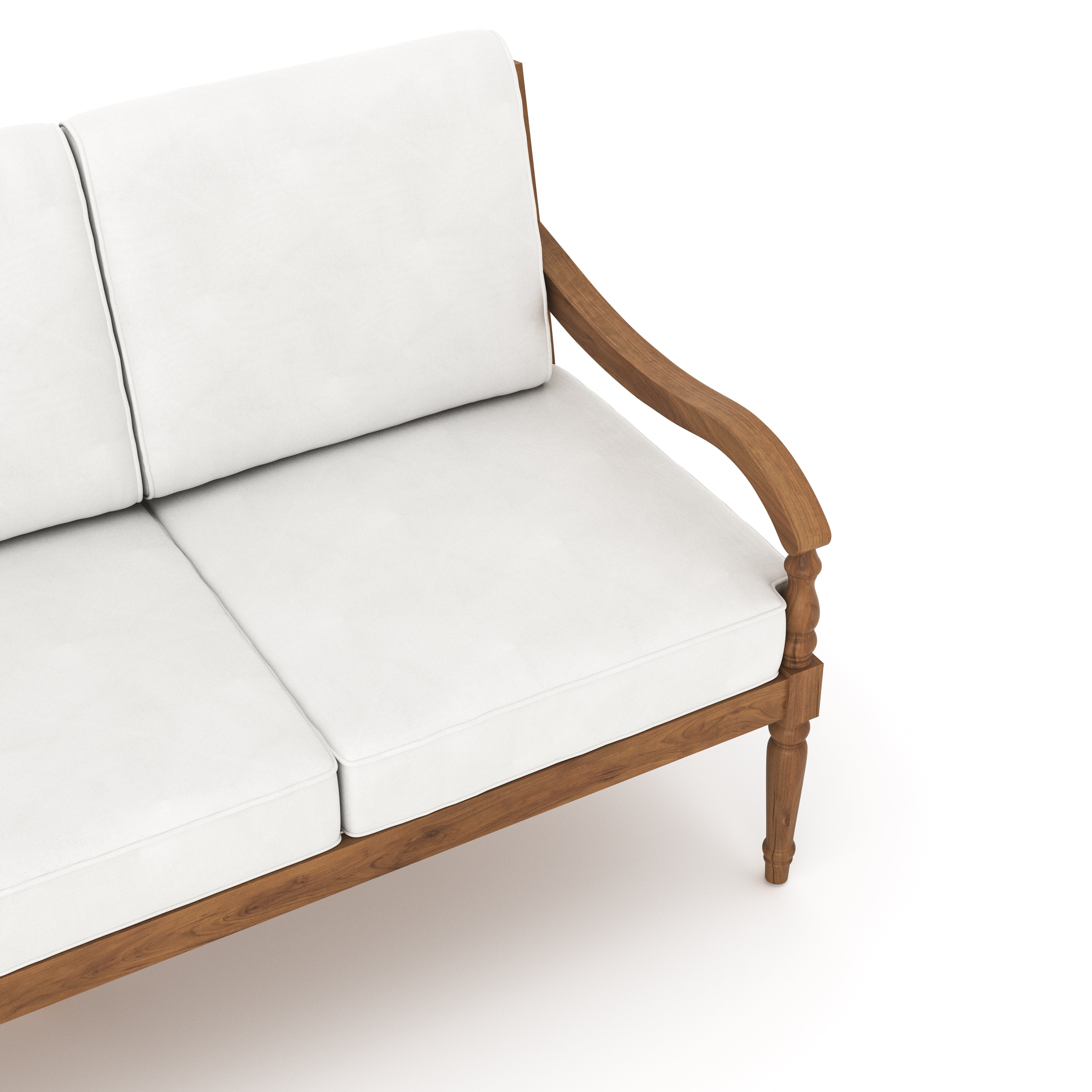 Savannah Sofa-White Linen