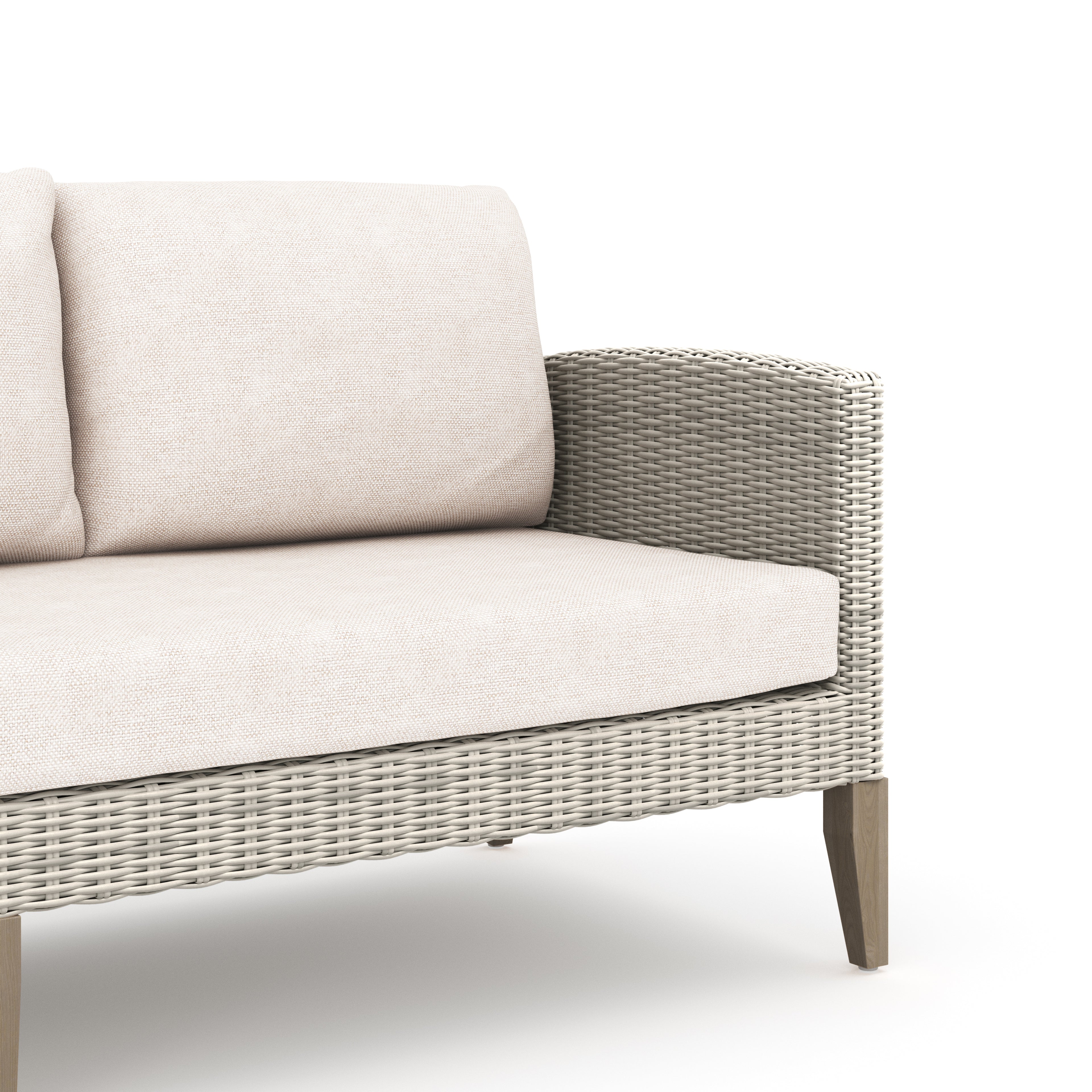 Carezza 5 Pc Set - Sofa, 2 Club Chairs, 2 Stools- Taupe
