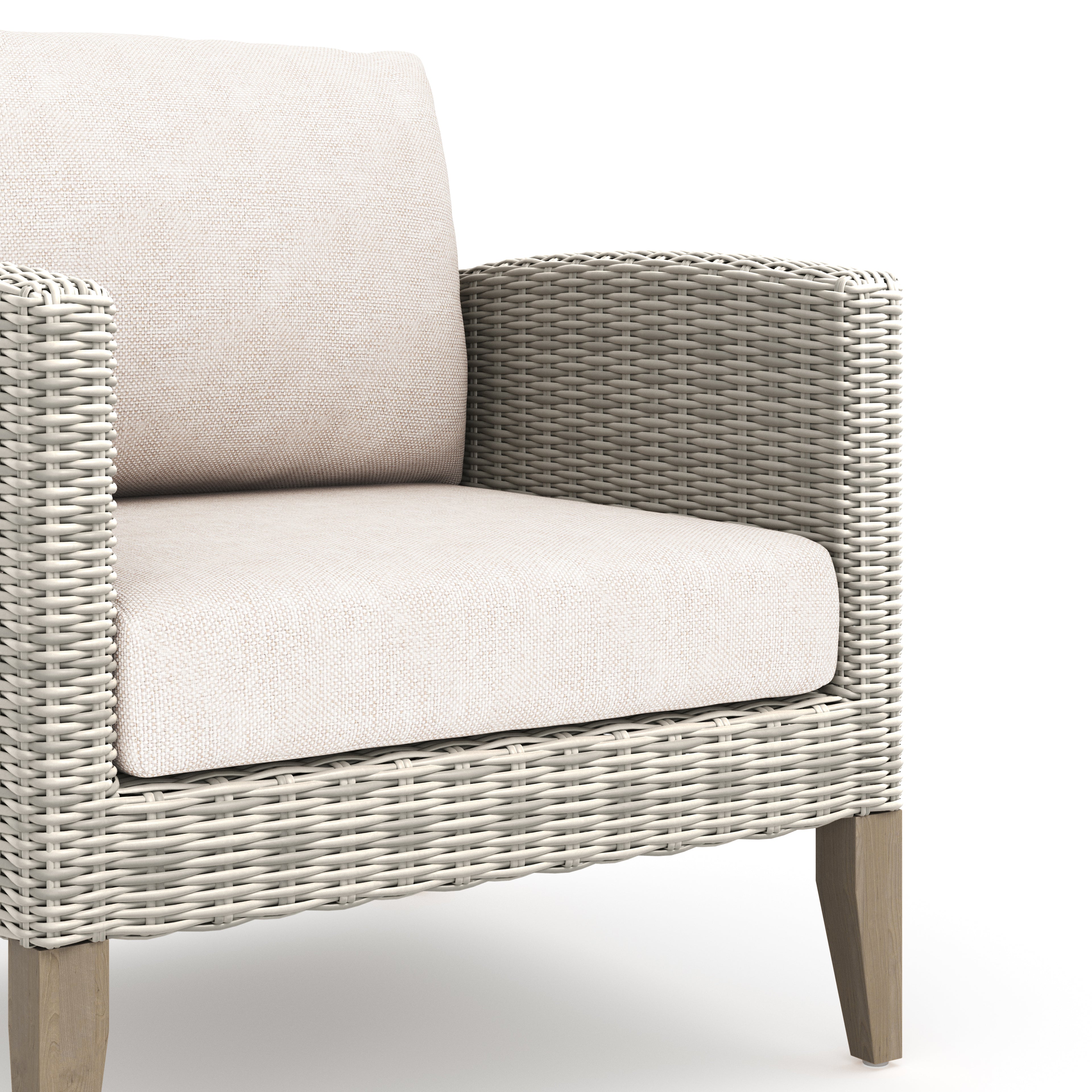 Carezza 5 Pc Set - Sofa, 2 Club Chairs, 2 Stools- Taupe