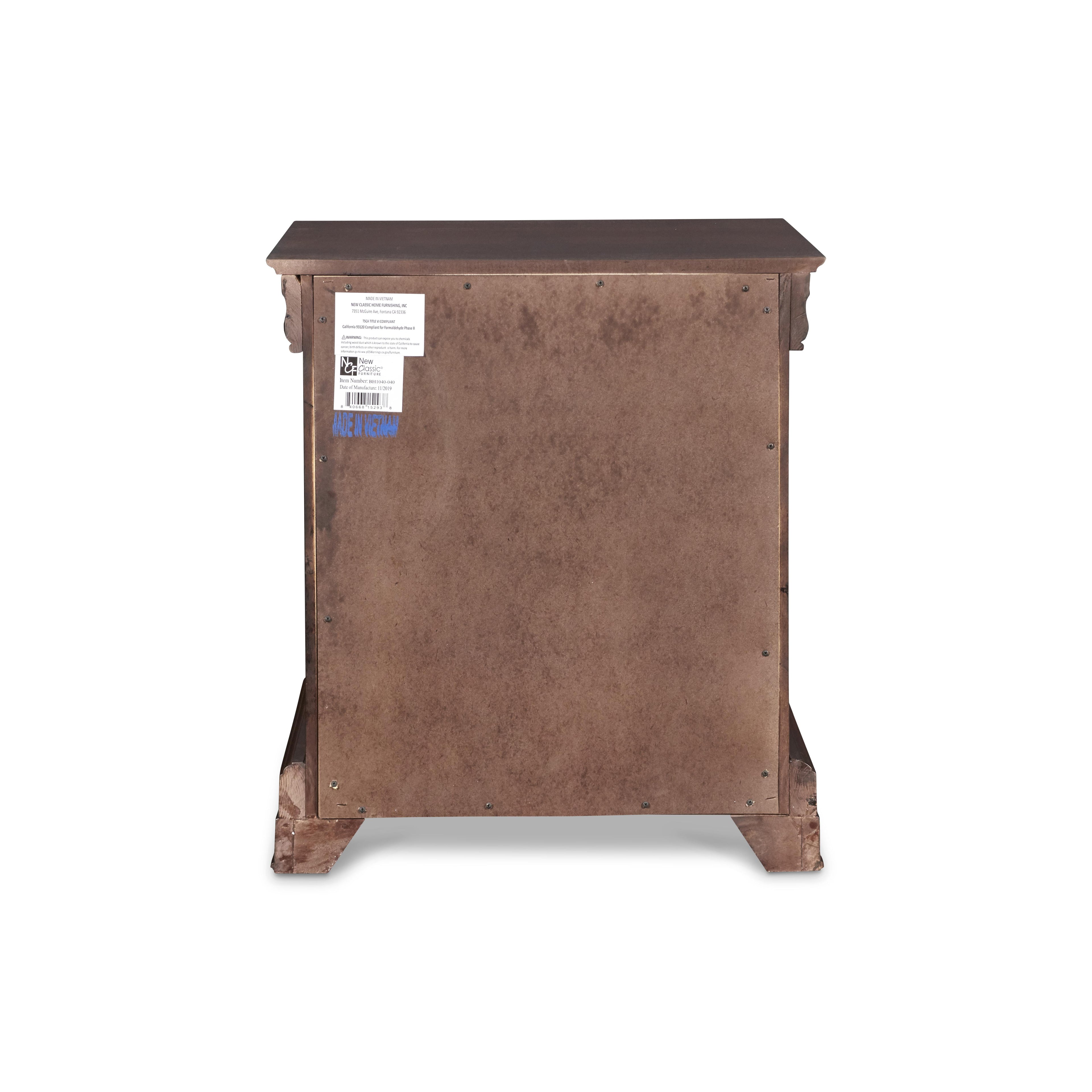 VERSAILLES NIGHTSTAND- BORDEAUX