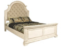ANASTASIA Eastern King-California King K PADDED HEADBOARD - ANT. WHITE