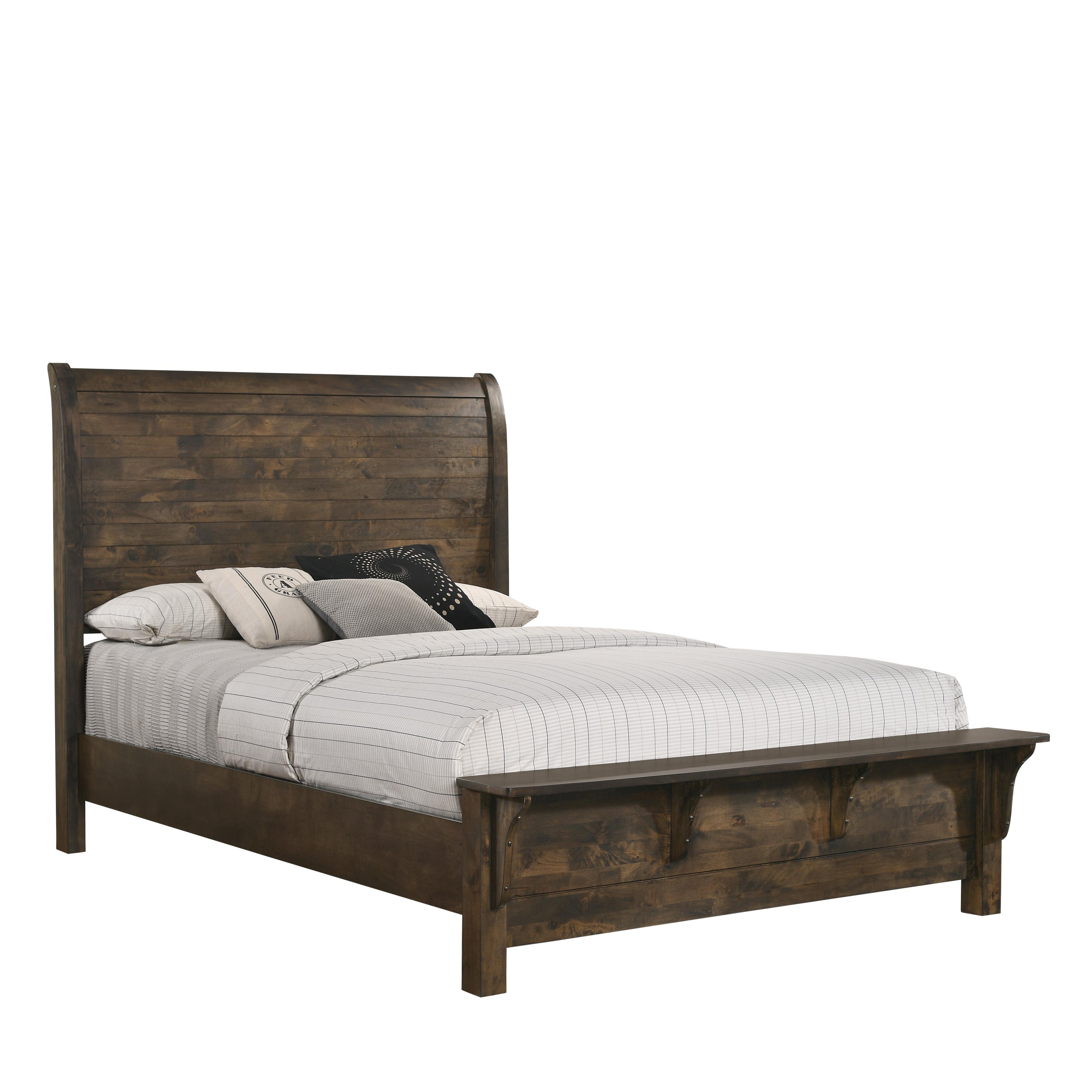 BLUE RIDGE California King WK SIDE RAILS-RUSTIC GRAY