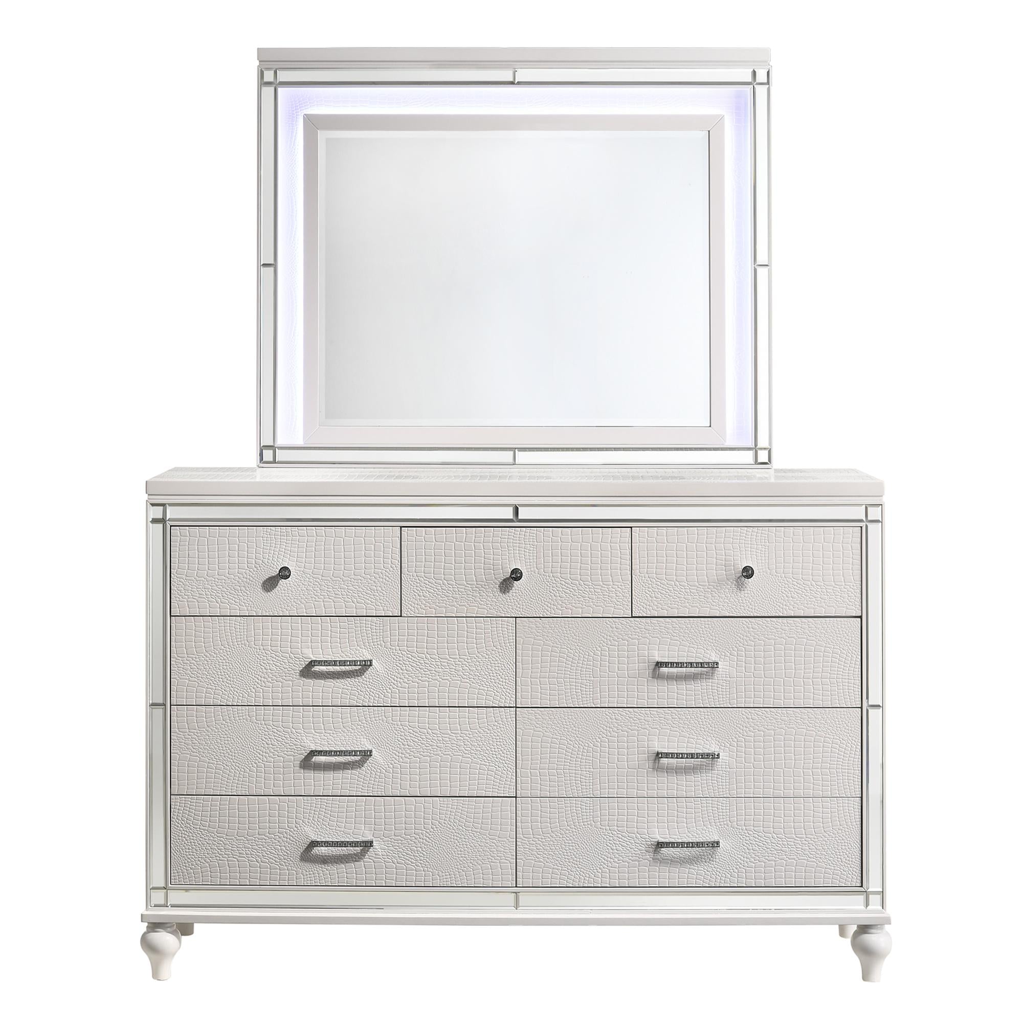 VALENTINO LIGHTED MIRROR-WHITE
