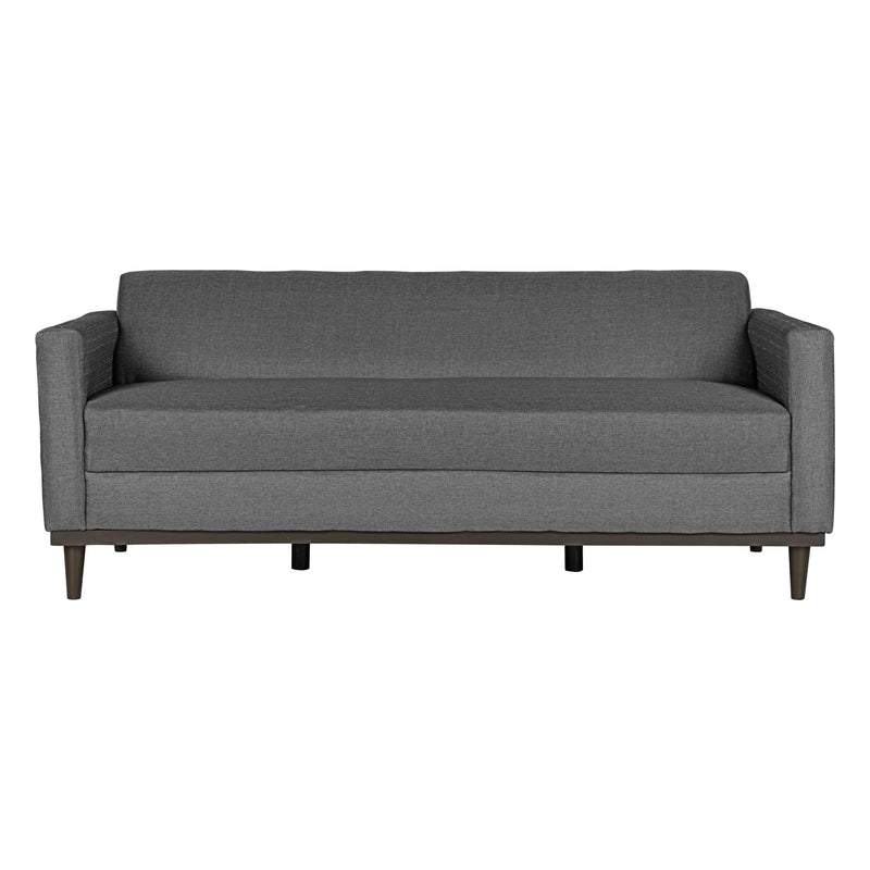 AIDEN SOFA W/3 THROW PILLOWS-SILVER GRAY