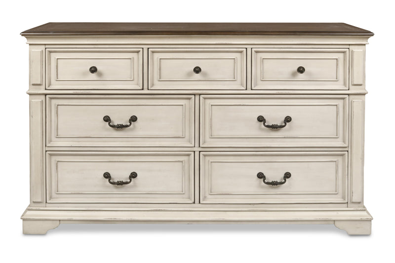 ANASTASIA DRESSER - ANT. WHITE