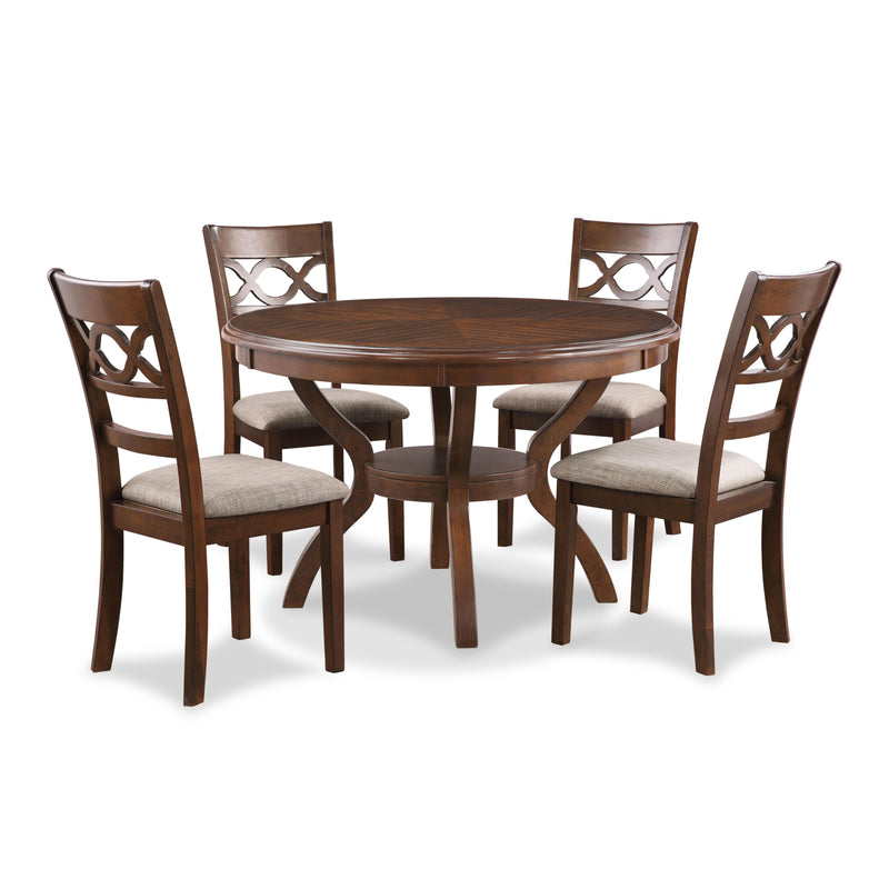 CORI ROUND DINING 5 PC SET-CHERRY