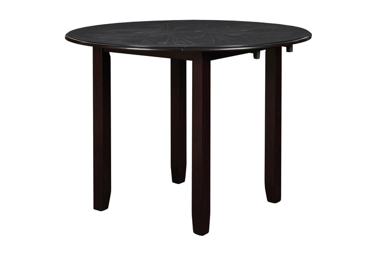 GIA 42" DINING  DROP LEAF TABLE W/2 CHAIRS-EBONY