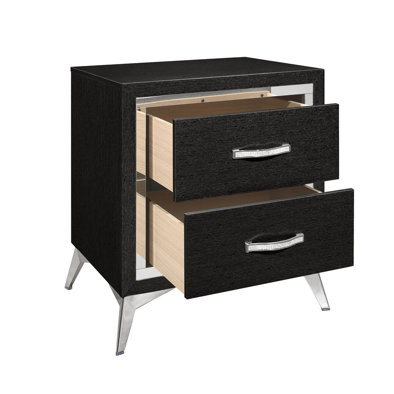 HUXLEY NIGHTSTAND-BLACK