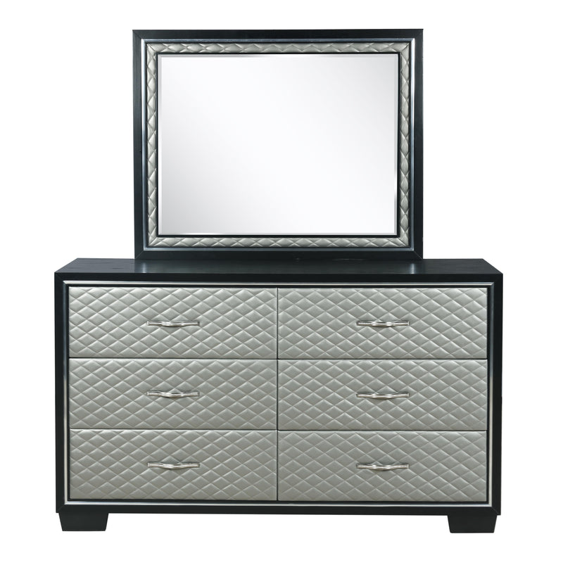 LUXOR DRESSER-BLACK/SILVER