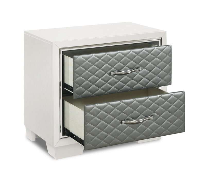 LUXOR NIGHTSTAND-WHITE