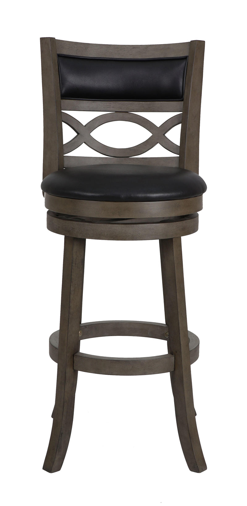 MANCHESTER 29" BAR STOOL-ANT GRAY W/PU SEAT