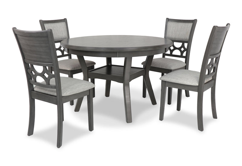 MITCHELL 5 PC DINING SET-GRAY