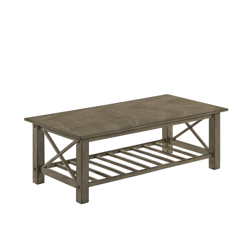 VESTA COFFEE TABLE & 2 END TABLE SET-GRAY