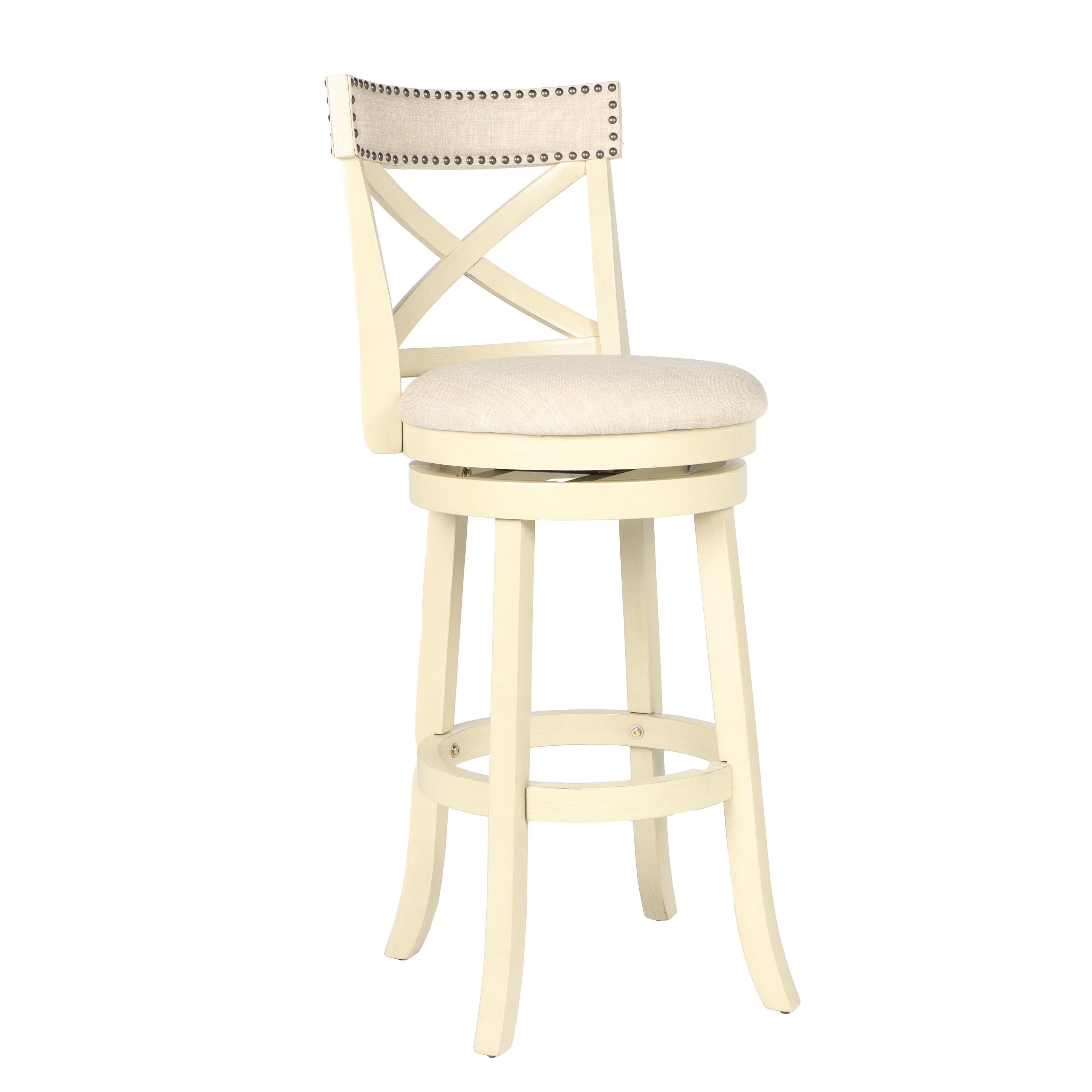 York 29" Bar Stool-White