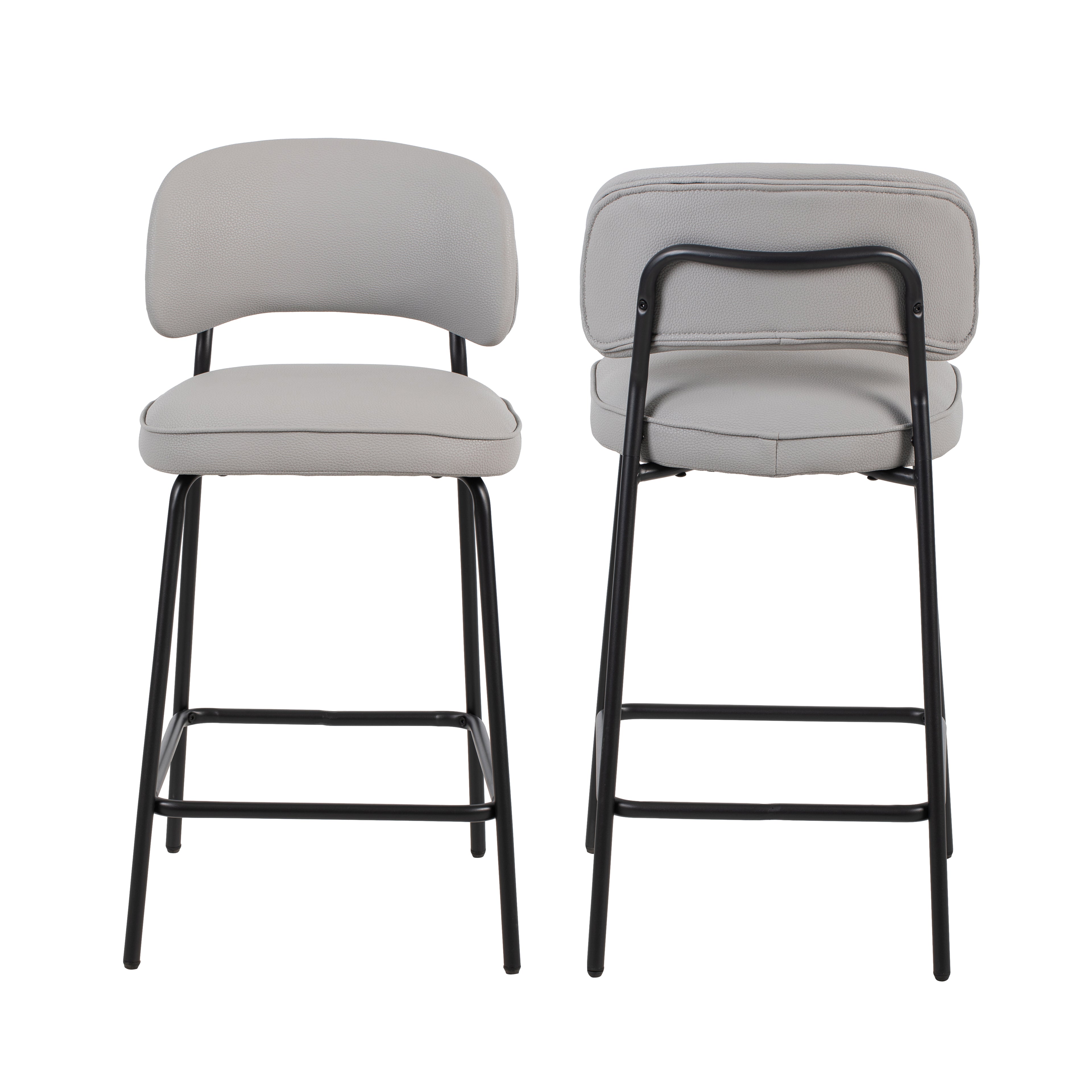 Blythe Ivory Vegan Leather Counter Chair (2 Per Carton)