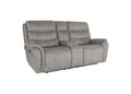 Kamari Console Loveseat W/ Dual Recliners-Gray