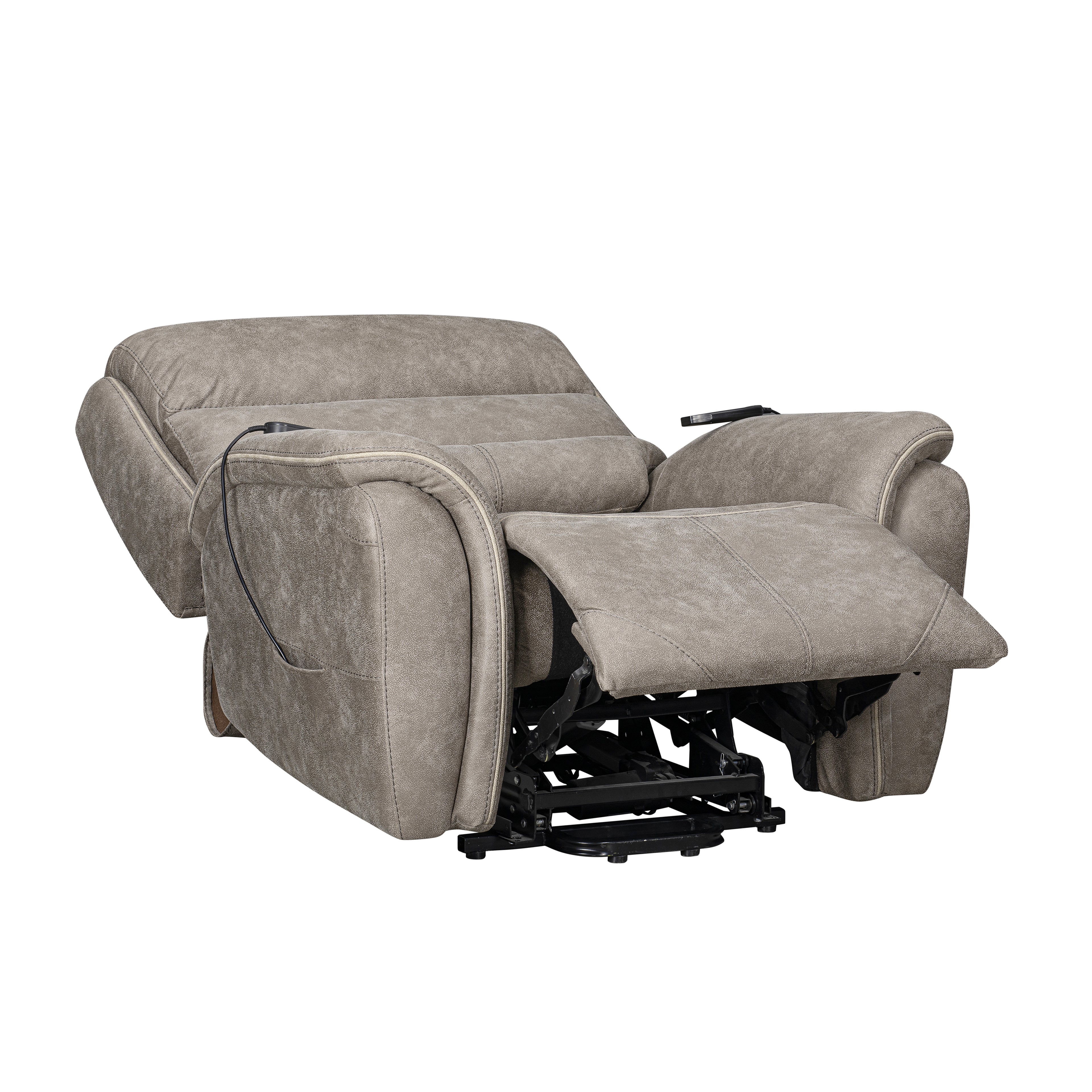 Kamari Power Lift Recliner W/ Heat & Massage-Gray