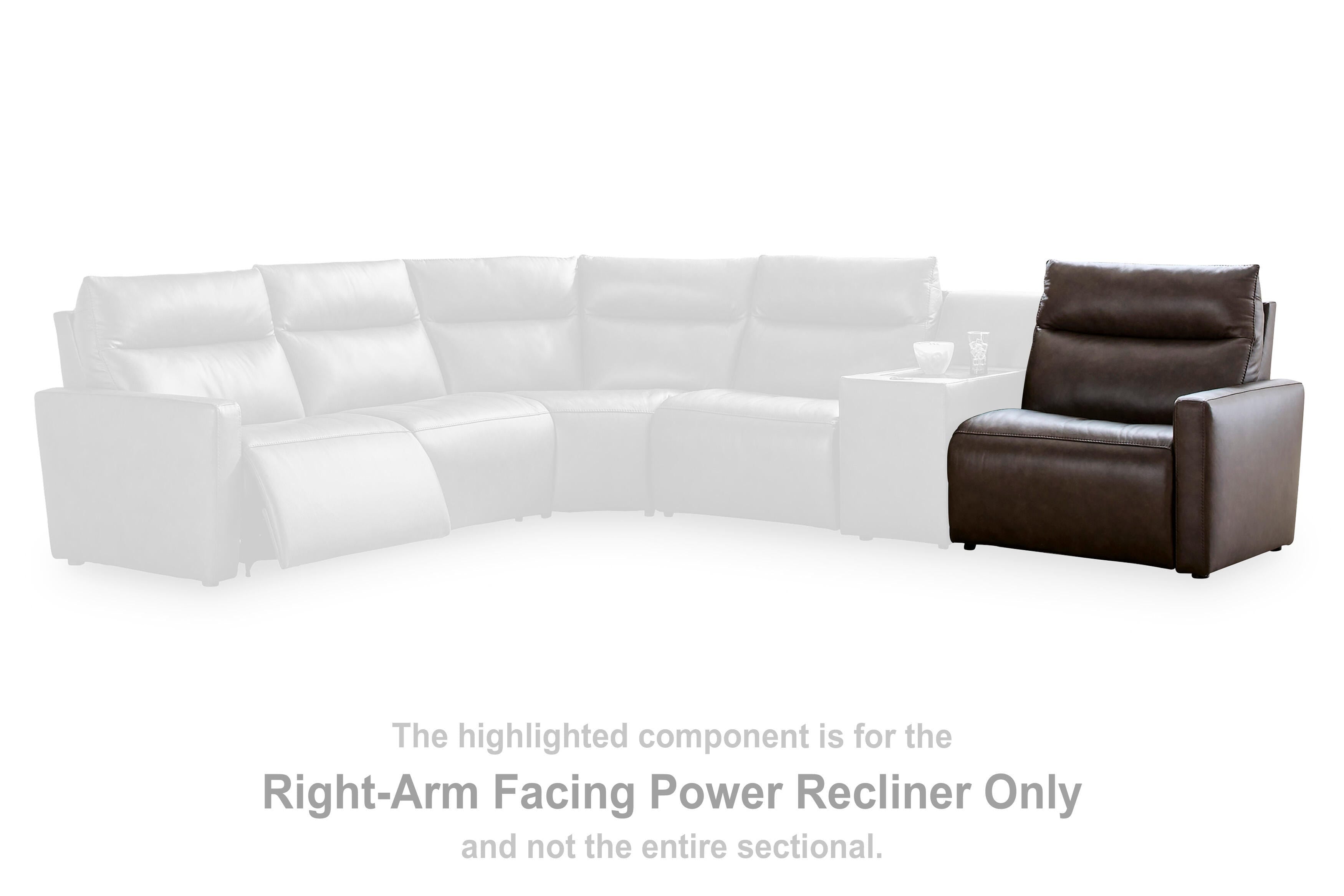 ModZ Power Reclining Sectional with Audio Consoles