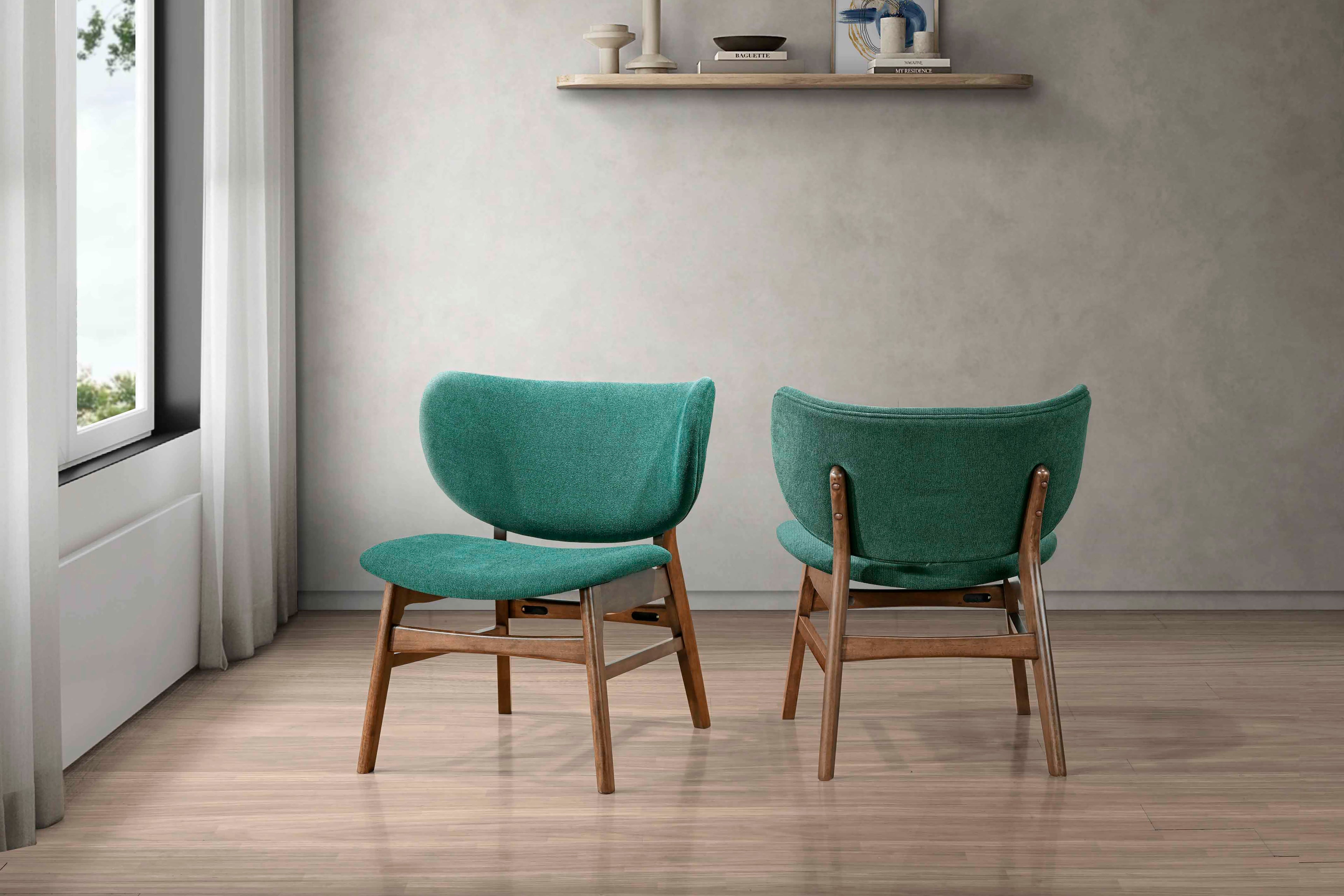 Adler Upholstered Lounge Chair-Green