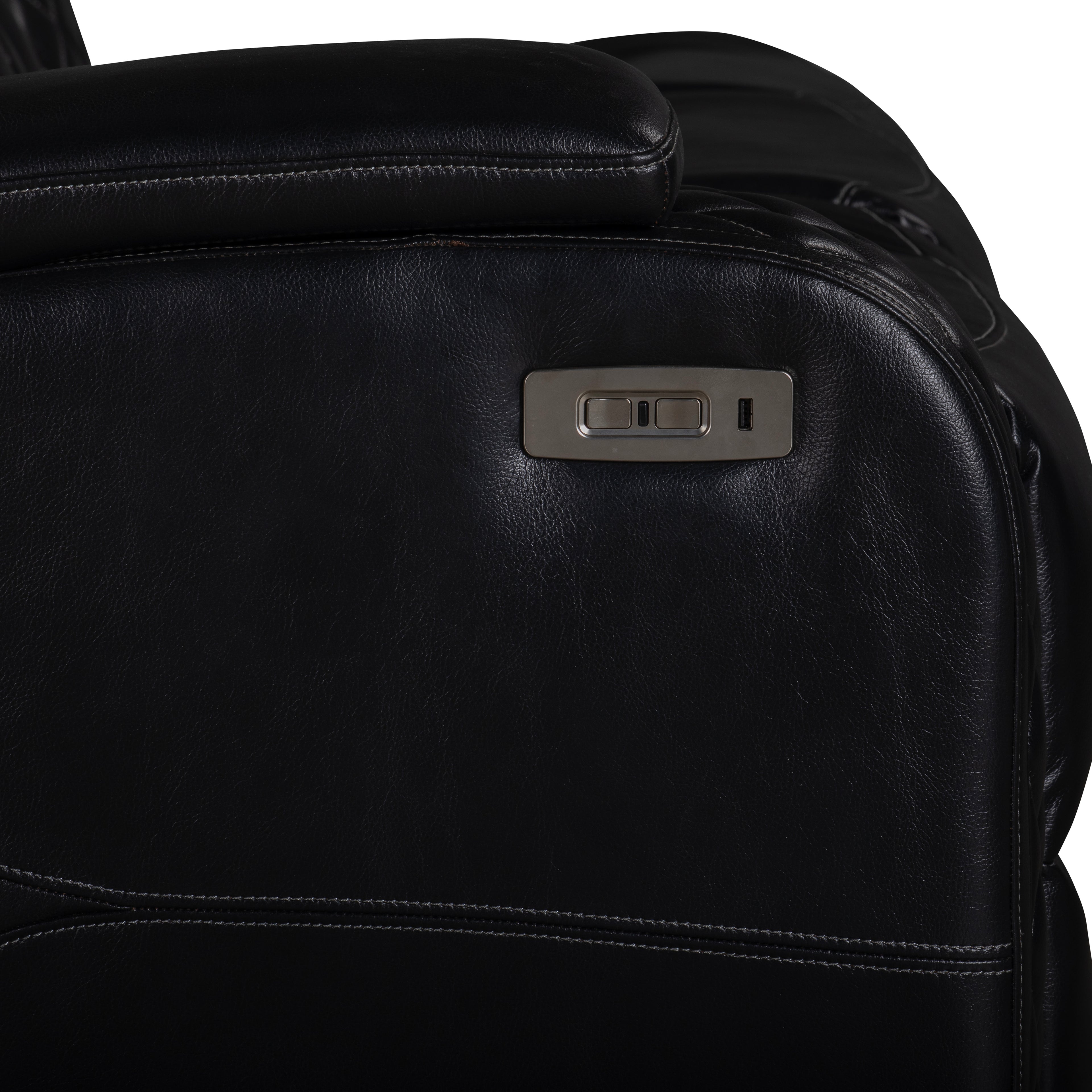Orion Ii Laf Sofa W/Pwr Fr & Hr-Black