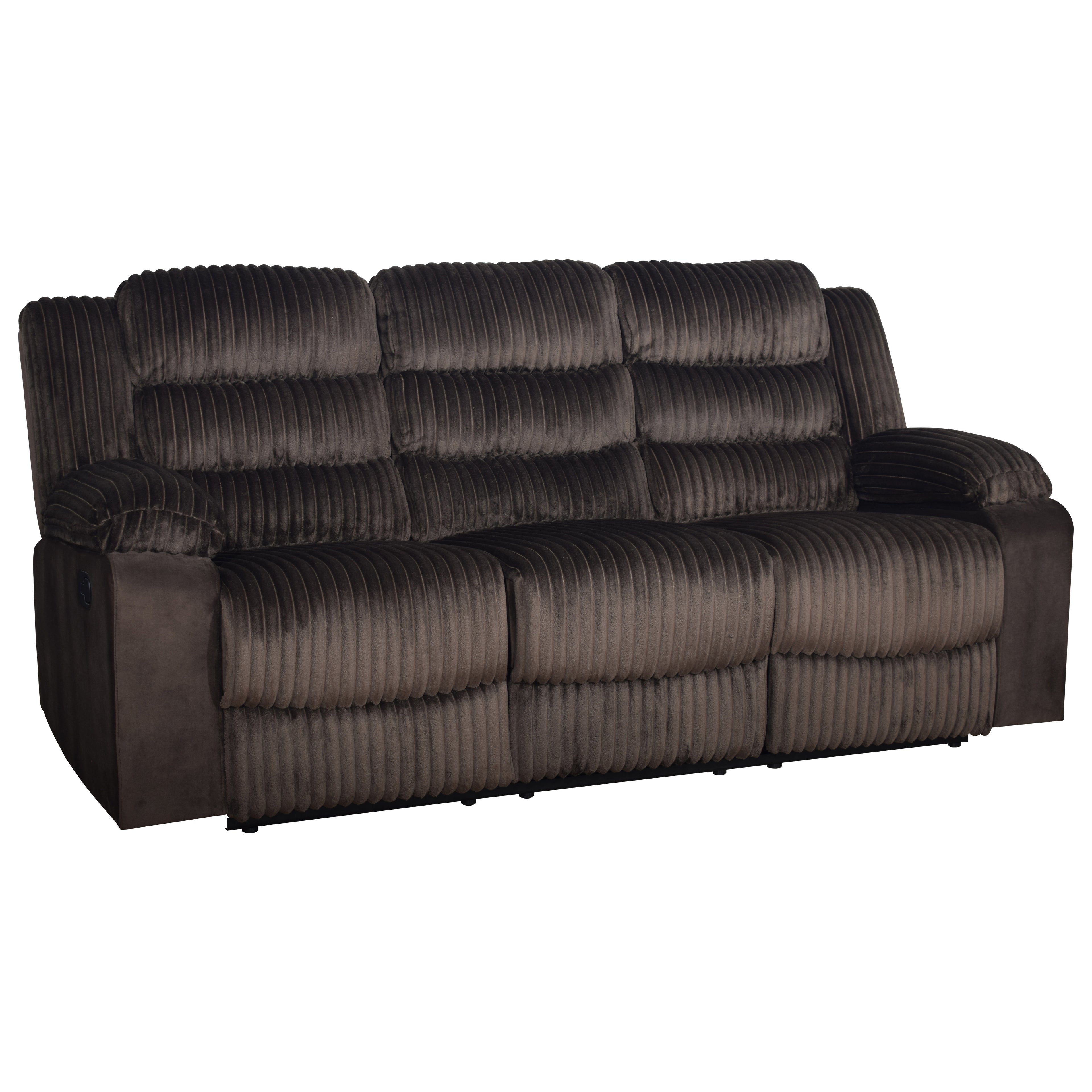 Willow Sofa W/Dual Recliner-Brown