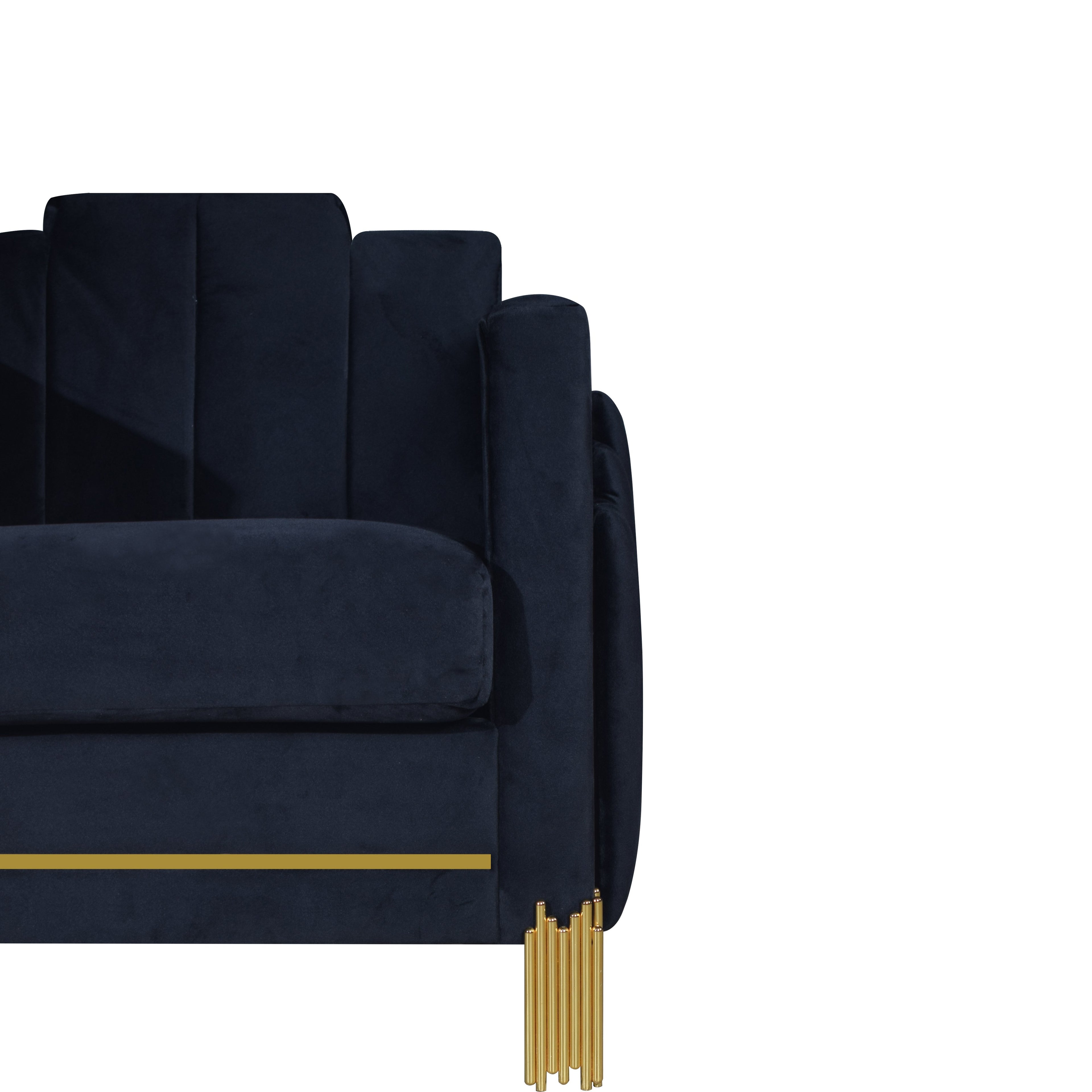 Empire Lighted Chair-Black