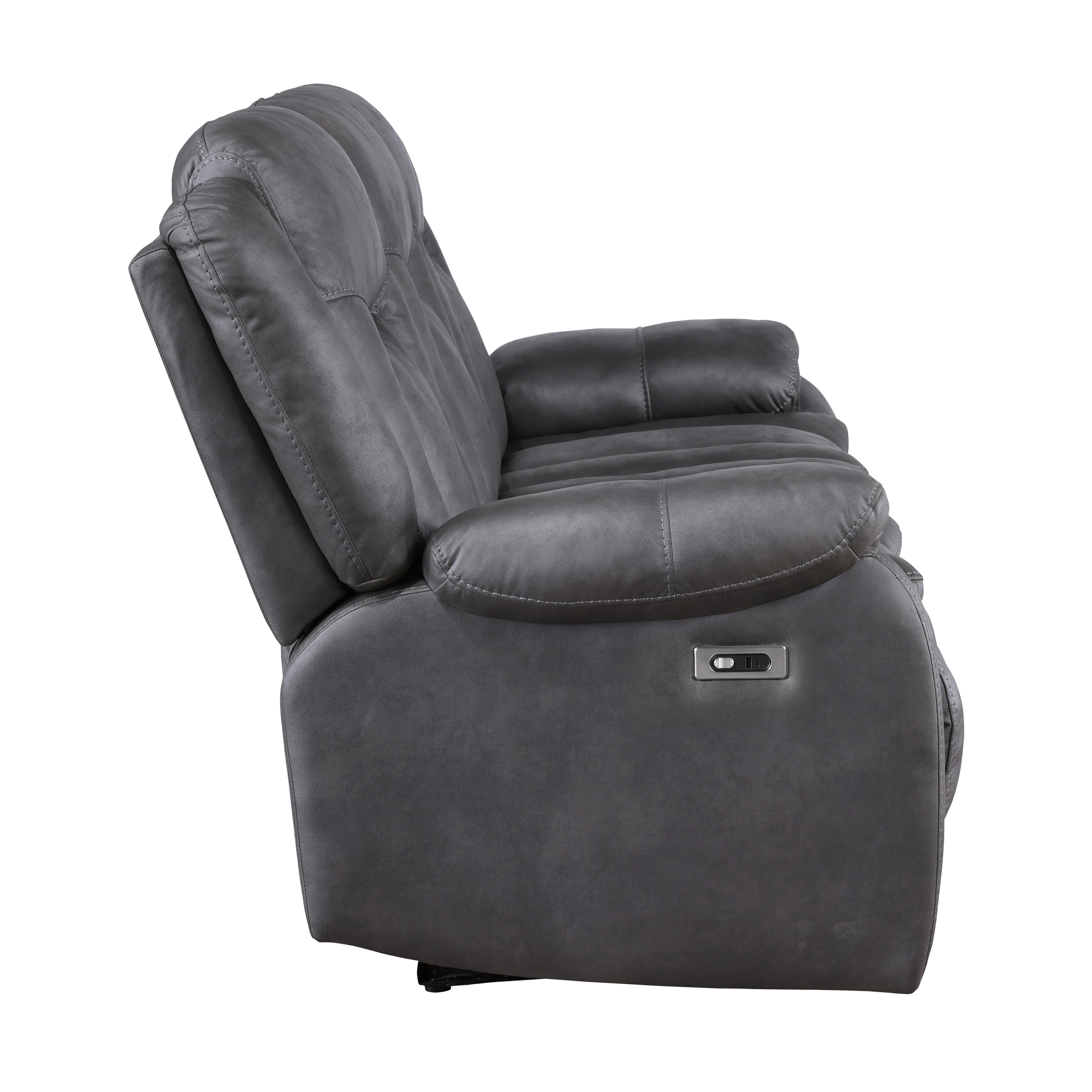 Morello Sofa W/Pwr Fr- Gray