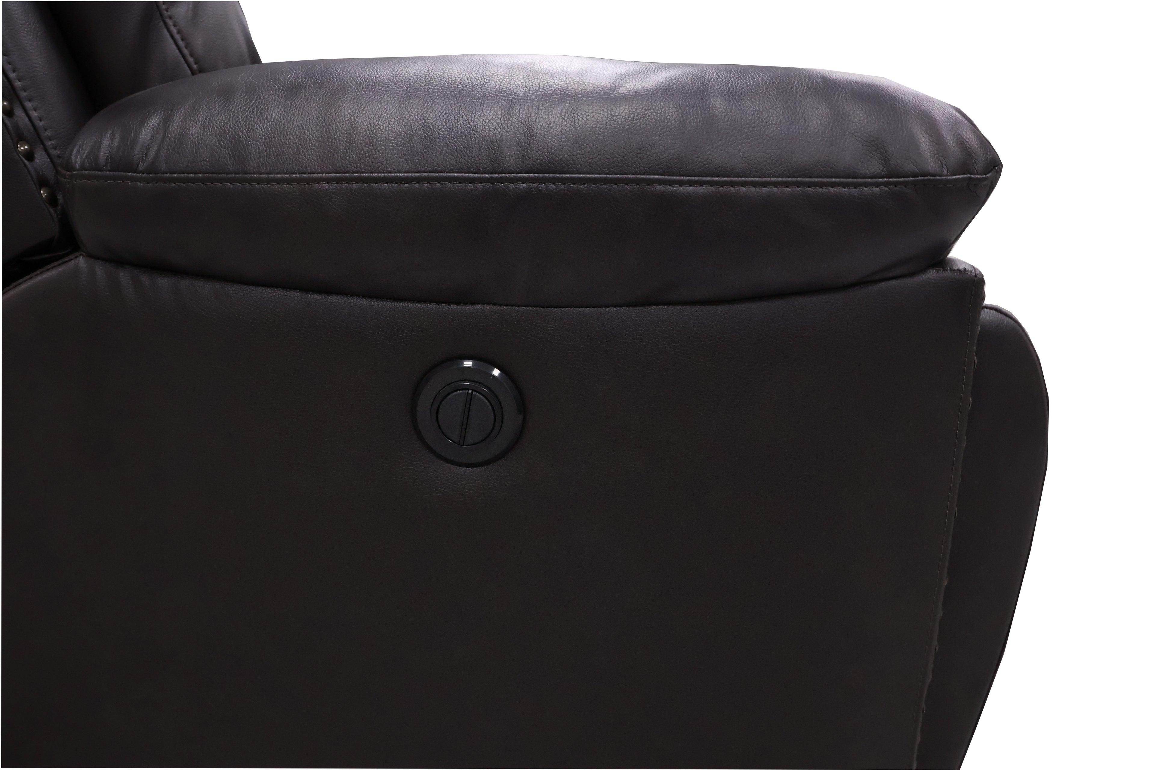 Nikko Glider Recliner W/Pwr Fr-Brown