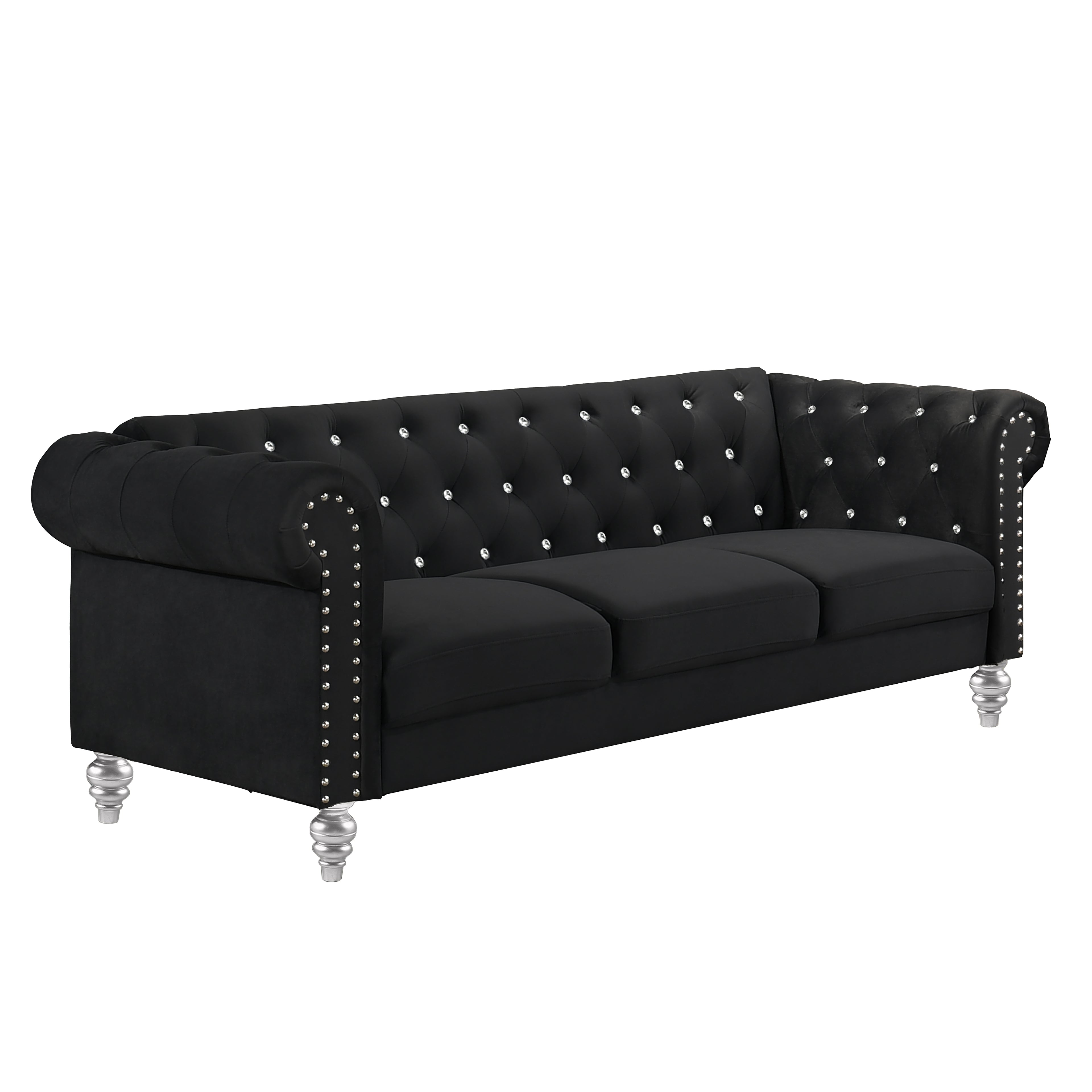Emma Crystal Sofa-Black