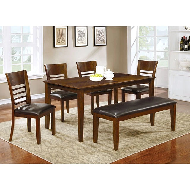 HILLSVIEW I Brown Cherry/Espresso Bench