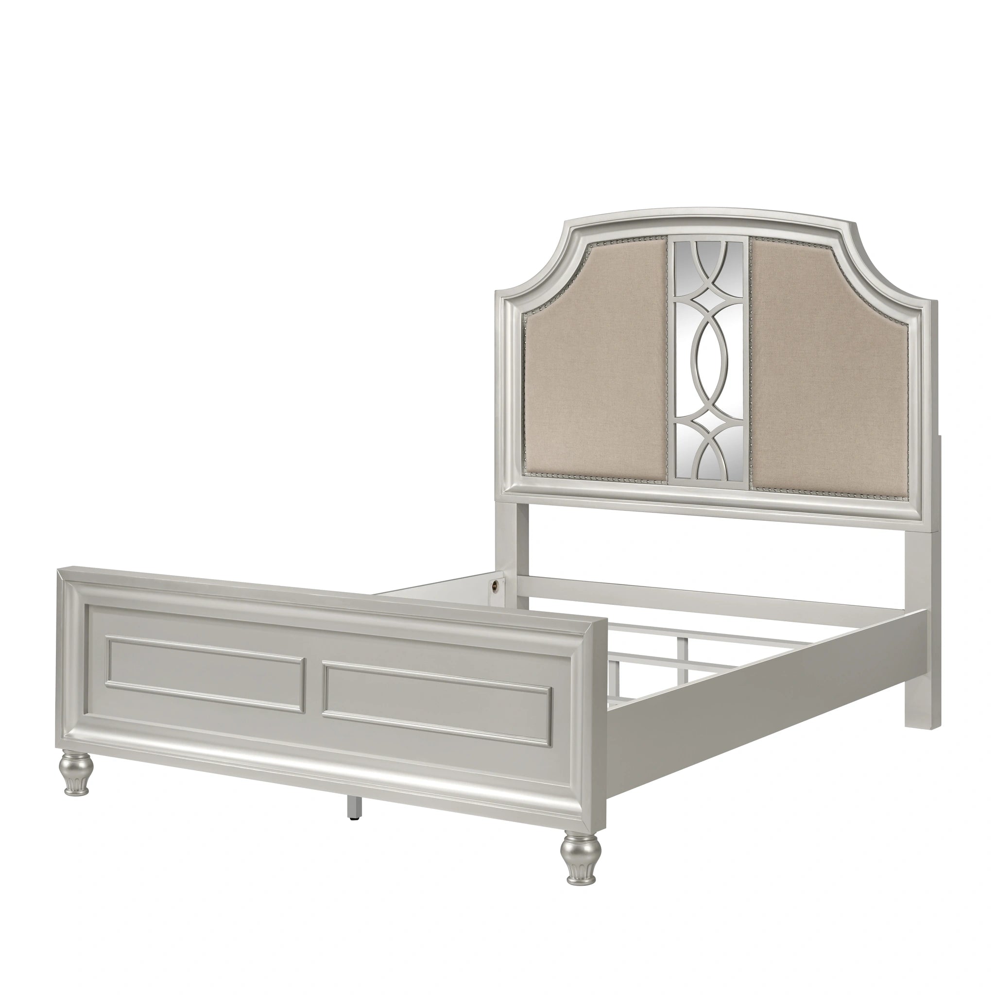 REFLECTIONSCalifornia King WK PANEL SIDE RAILS-SILVER
