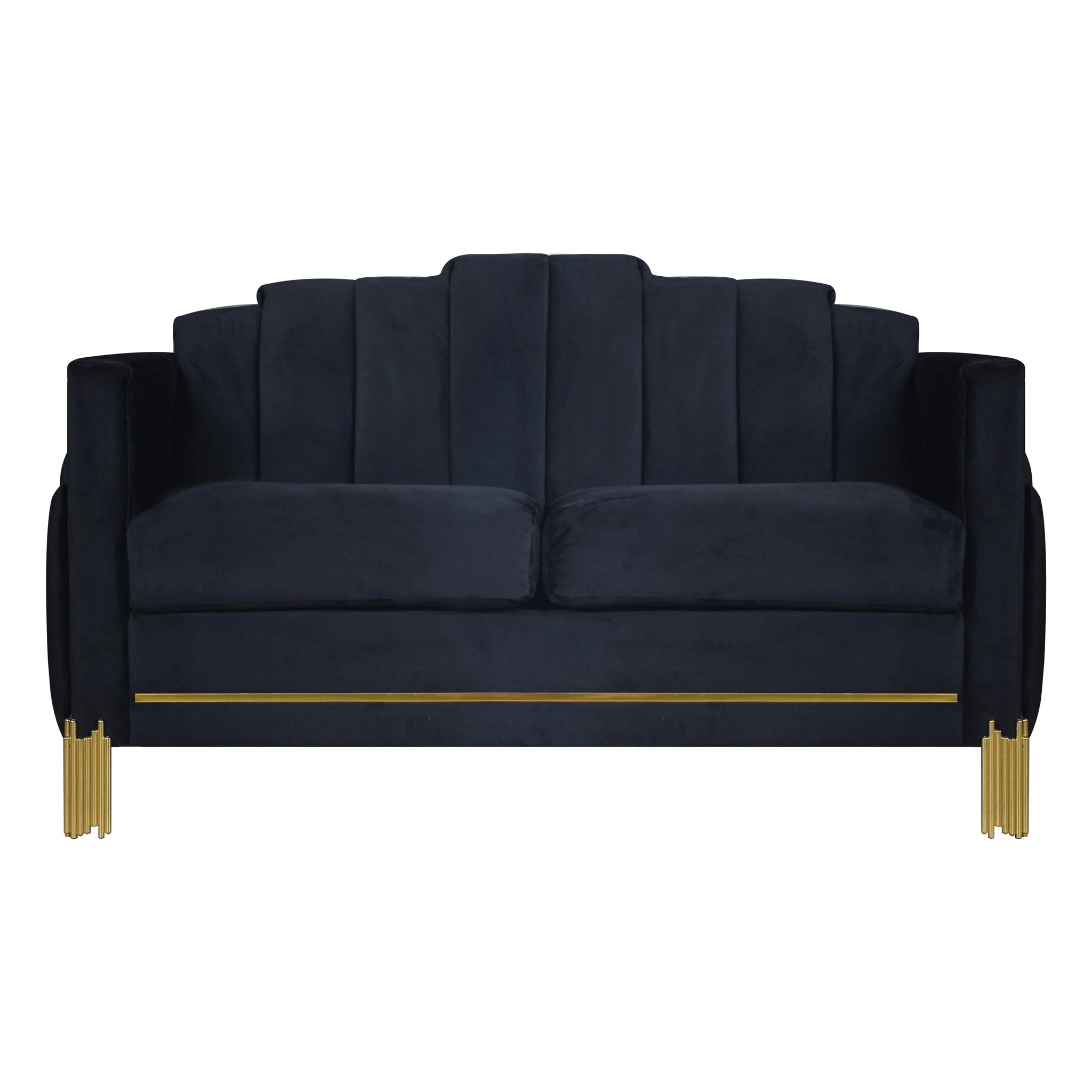 Empire Lighted Loveseat-Black
