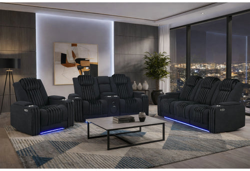U8000 Pwr Rec Sofa/Pwr Console Rec Loveseat with PHR