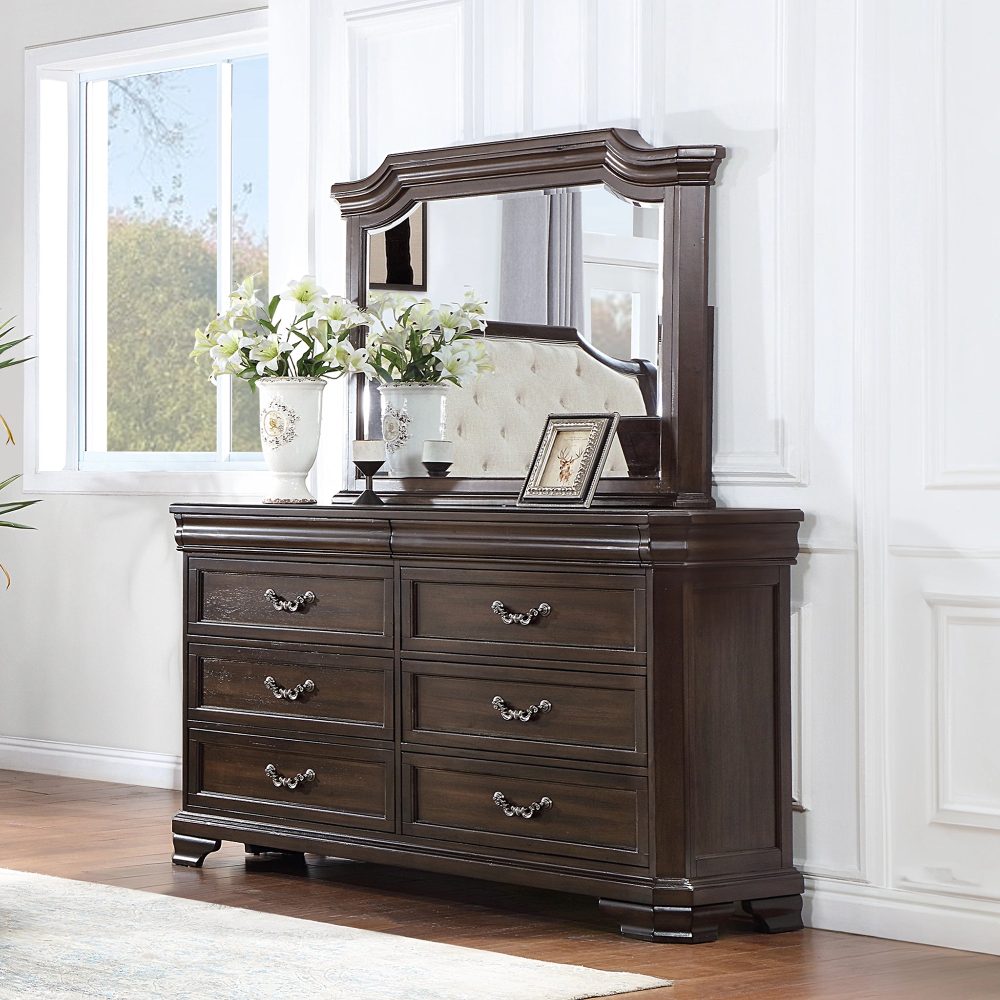 Lyndhurst Landscape Mirror- Walnut