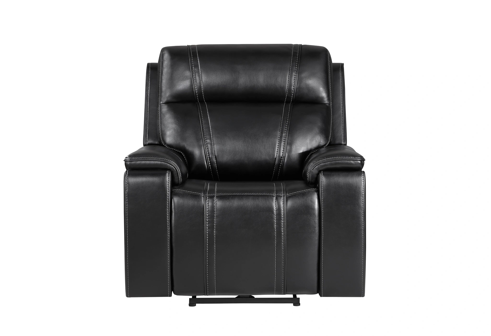U8880 Black Leather Power Recliner