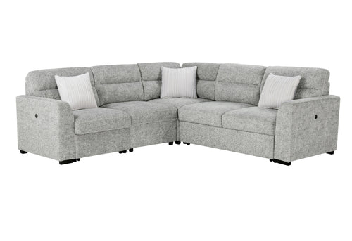 U9401 Nickel Sofa Bed Sectional with 3 Pillows