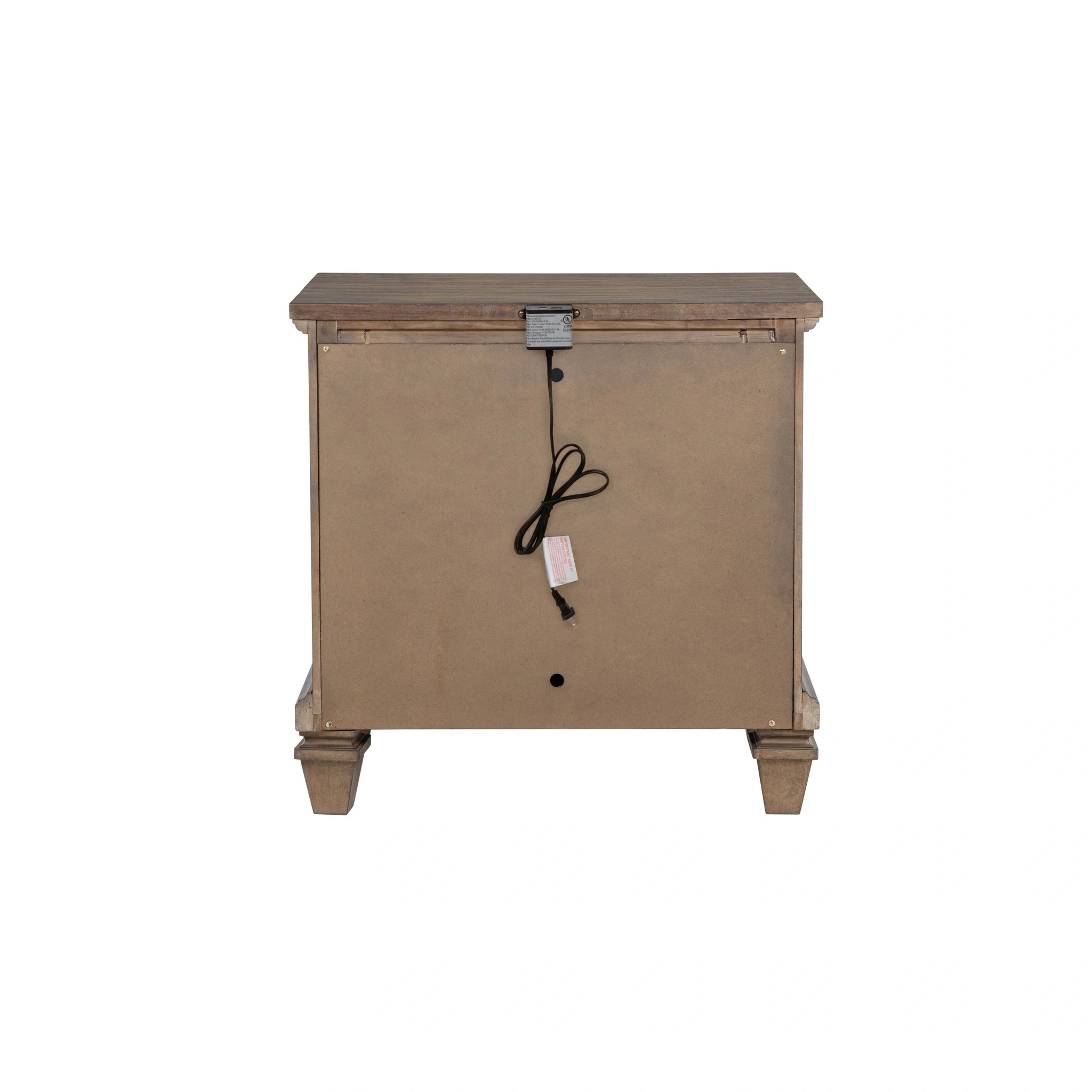 Mariana Nightstand W/Usb-Vintage Mocha