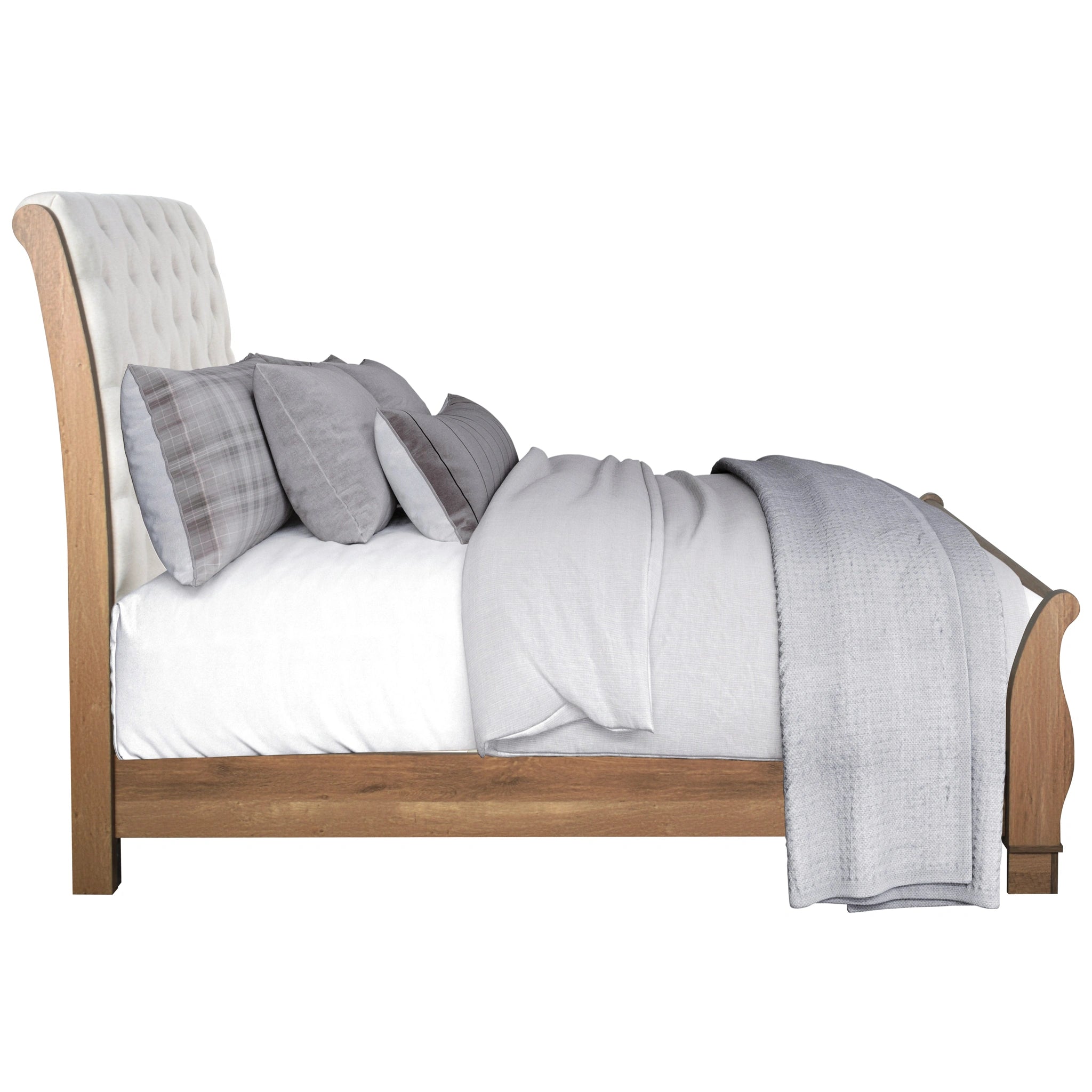 Coventry Hall 6/6 Ek Hb, Fb And Slats-Pecan