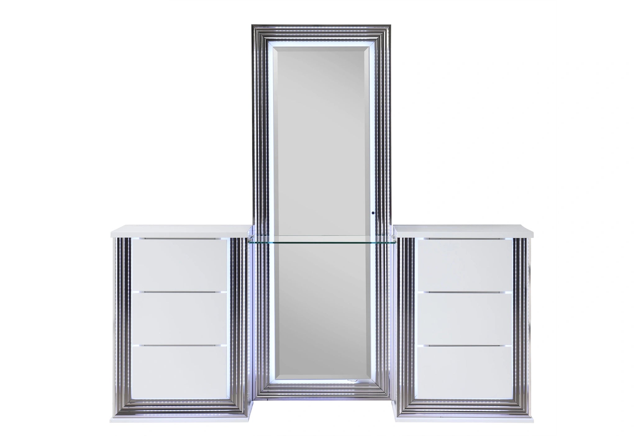 Ylime Smooth White Vanity with LED