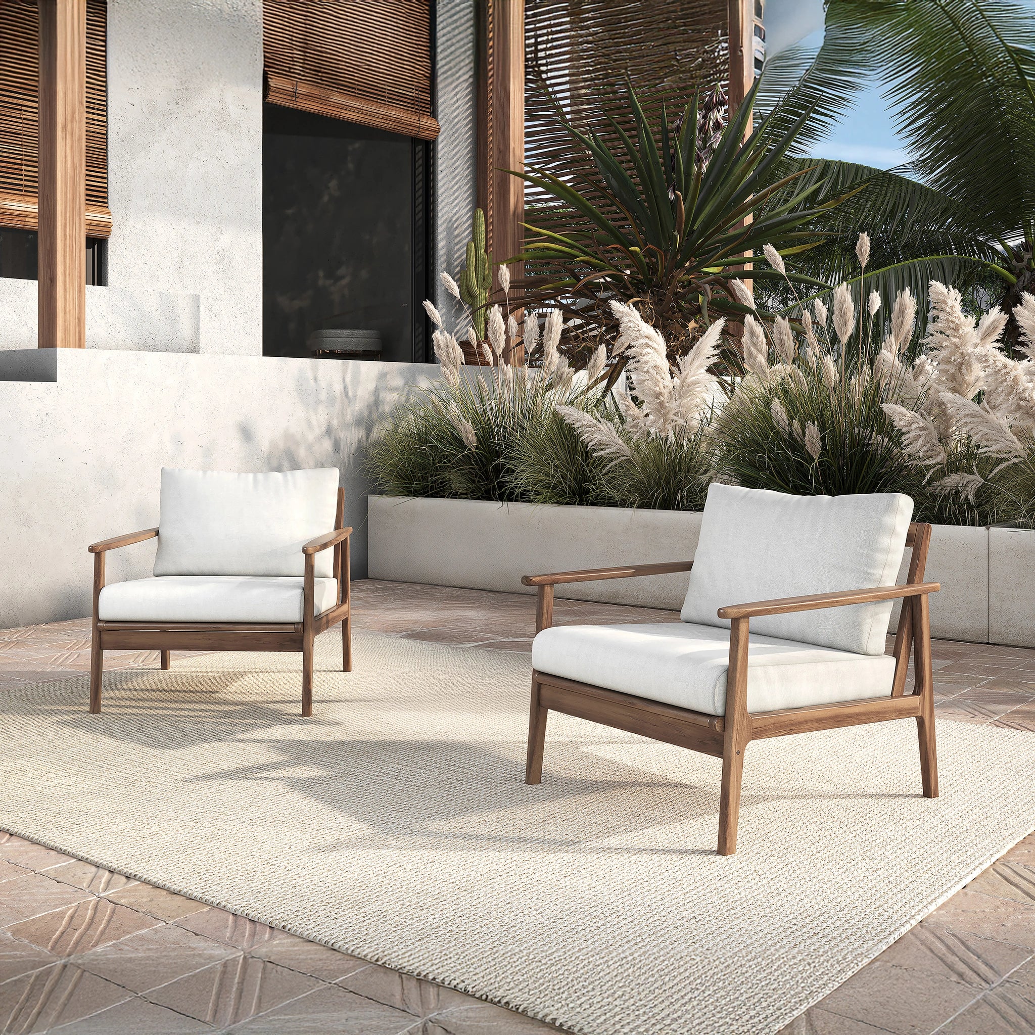 Ashton Patio Club Chair (2 Per Carton)-Natural