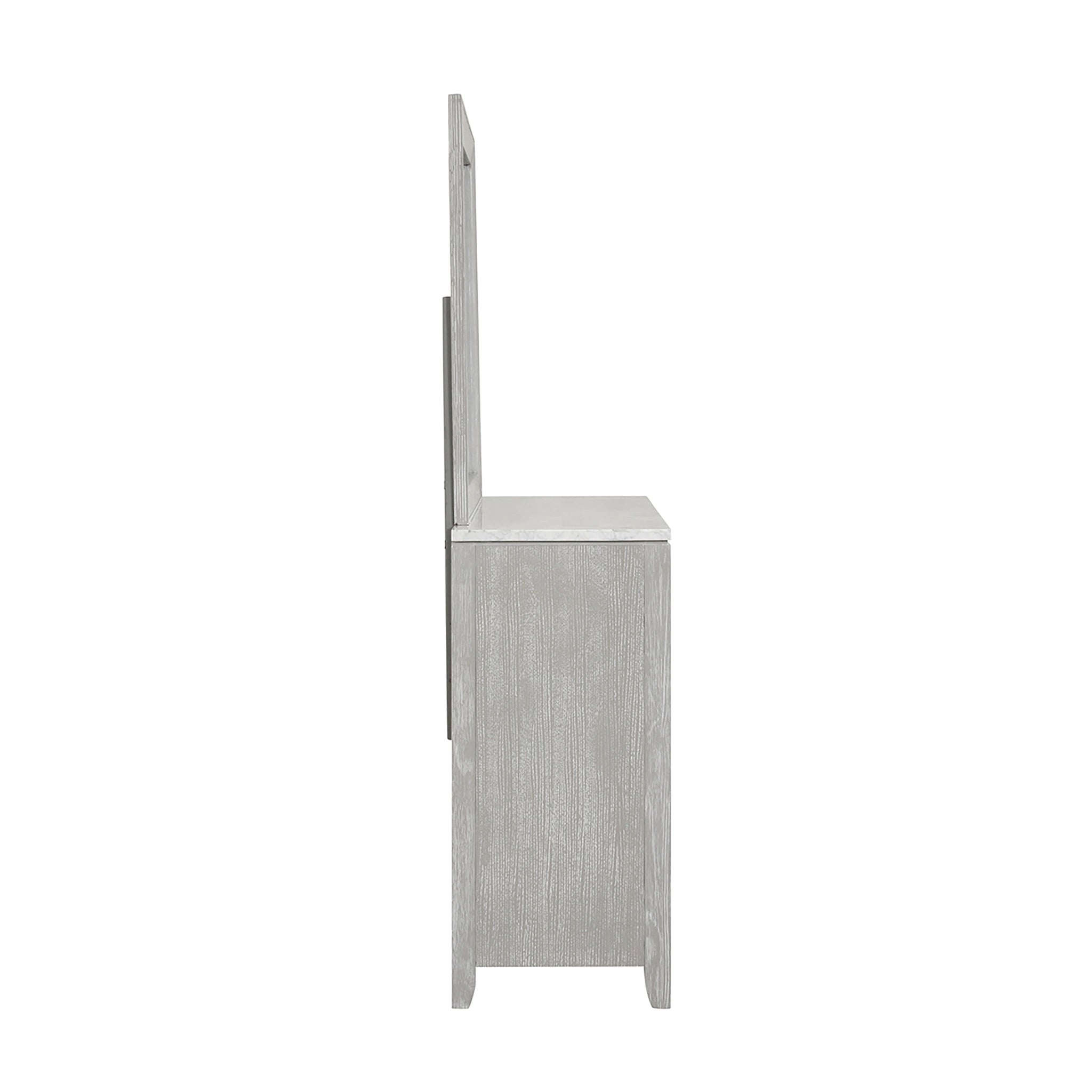 Fiona Landscape Mirror-Mist Gray