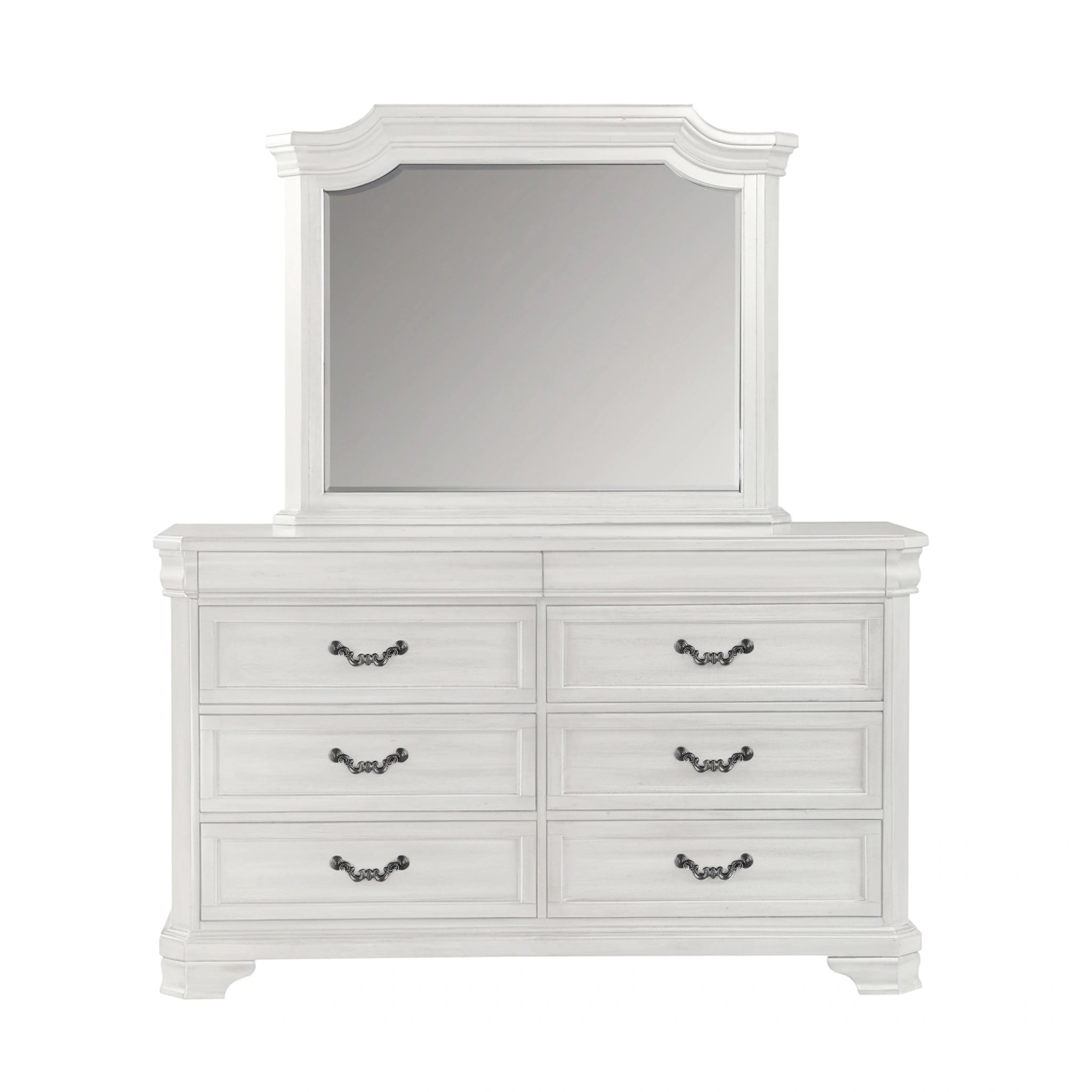 Lyndhurst Landscape Mirror- Vintage White