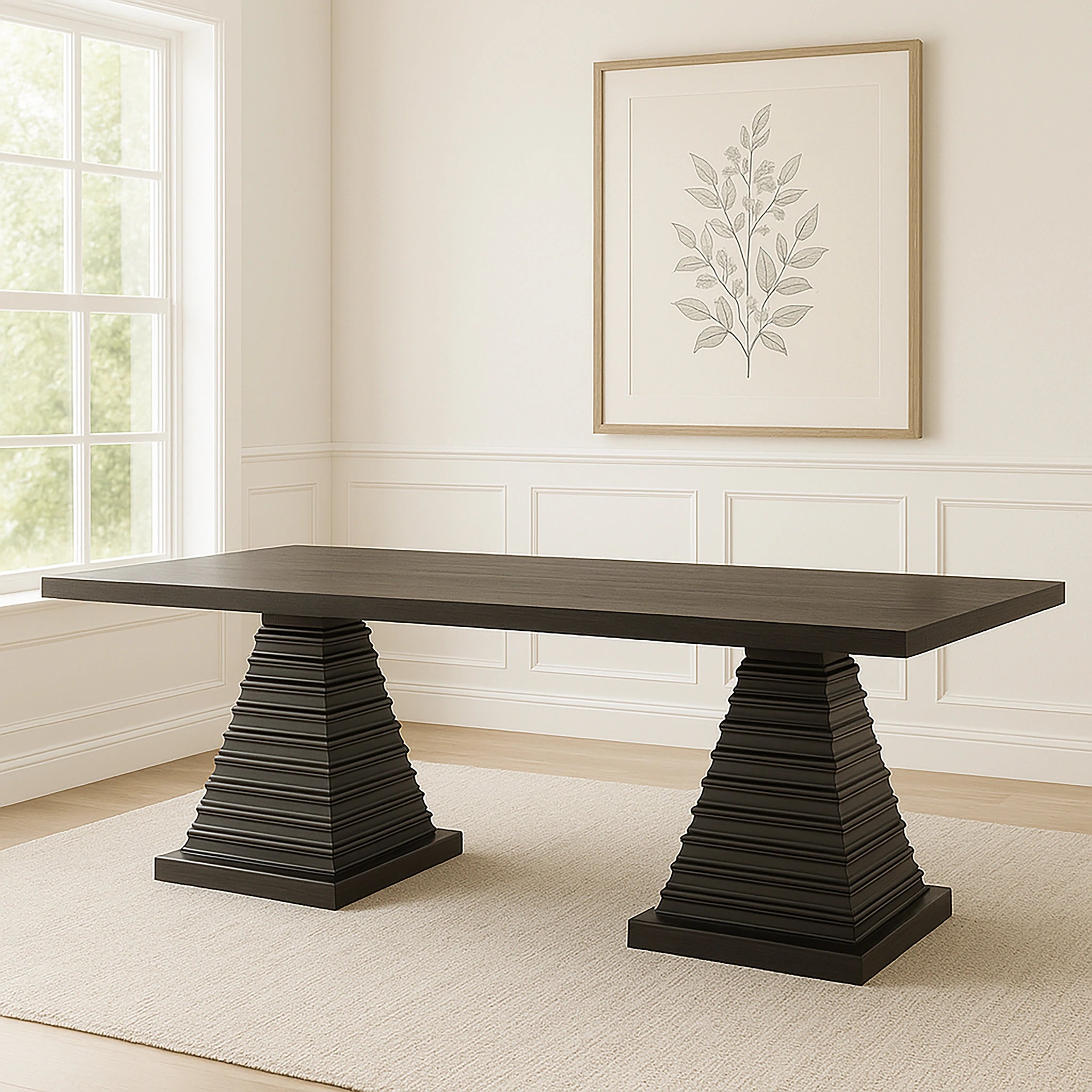 Plateau Rectangle Dining Top-Rustic Espresso