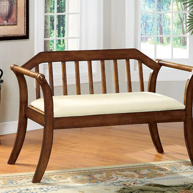 Derby Dark Oak/Beige Bench