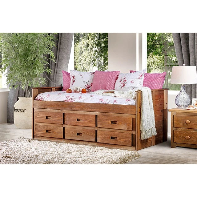 LIA Twin Captain Bed w/ 1 Slat Kit (*Mattress Ready)