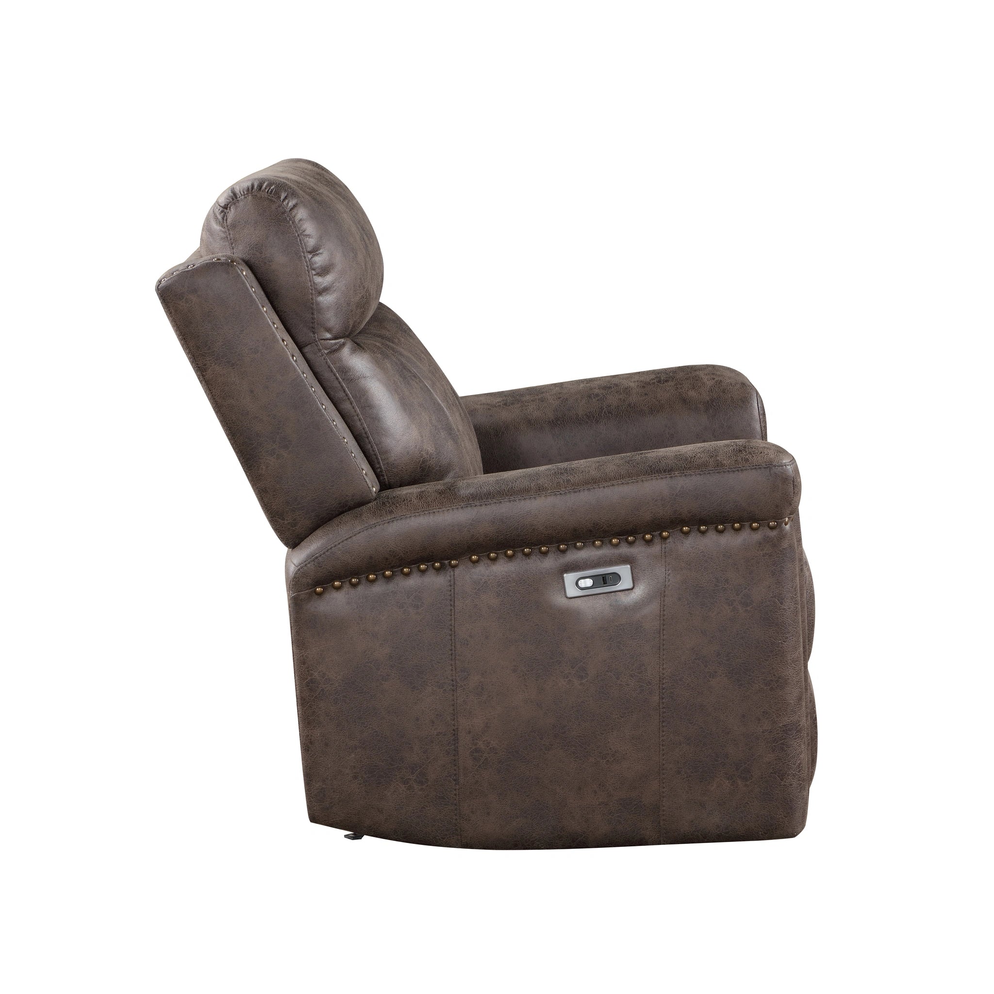 Quade Glider Recliner W/Pwr Fr-Mocha